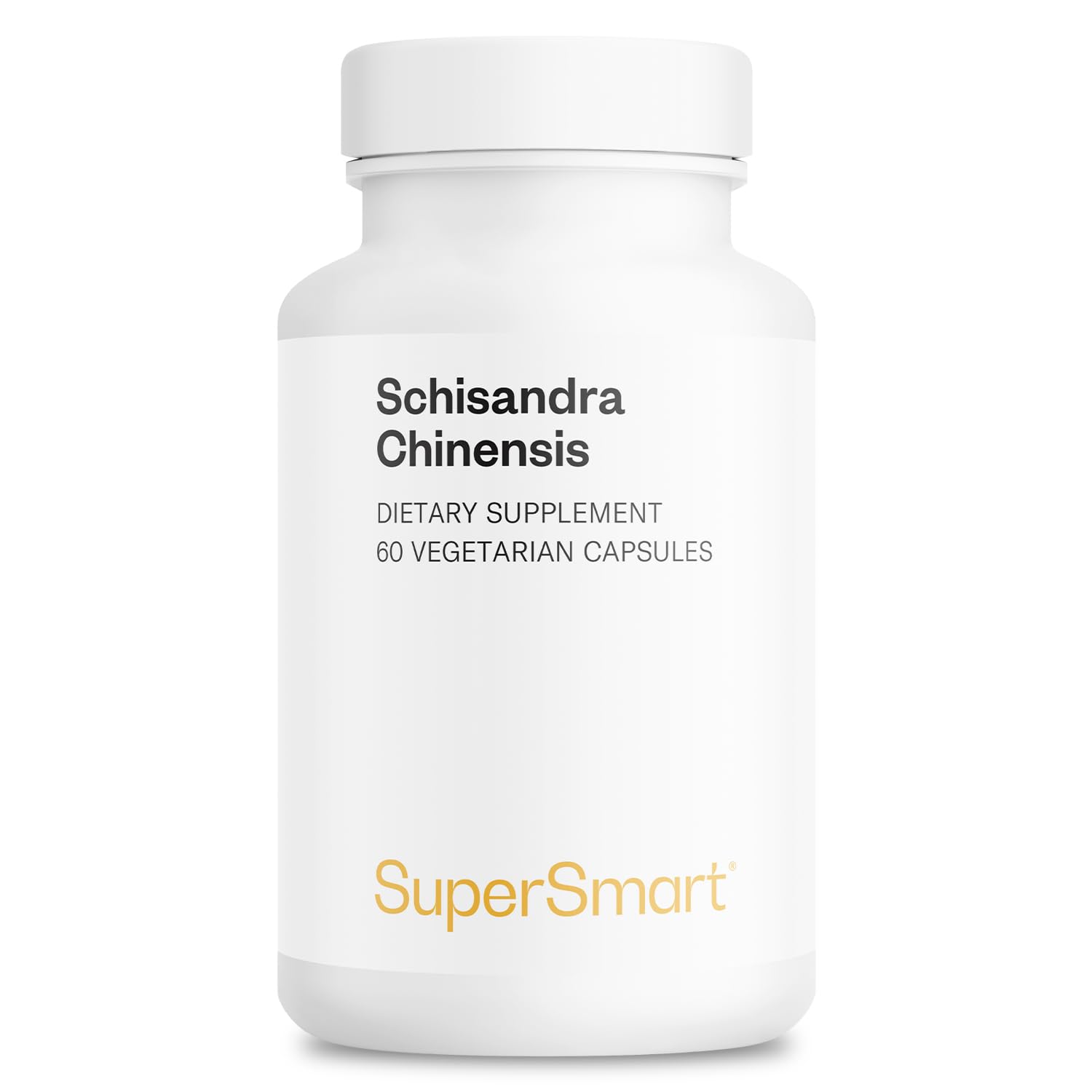 Supersmart - Schisandra Chinensis 750mg High Potency Extract (10:1) - 60 Vegetarian Capsules | Non-GMO, Gluten Free Berry Supplement for Energy, Focus & Stress Relief - Daily Wellness Support
