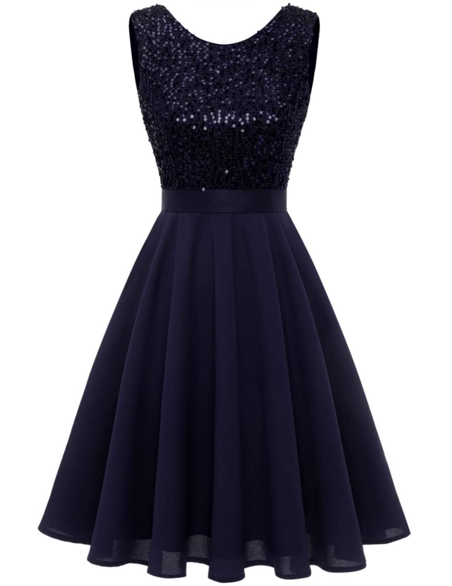 Junior Women's Sleeveless A-Line Homecoming Dress with Vintage Floral Lace Neckline - Perfect for Prom, Party & Special Occasions
