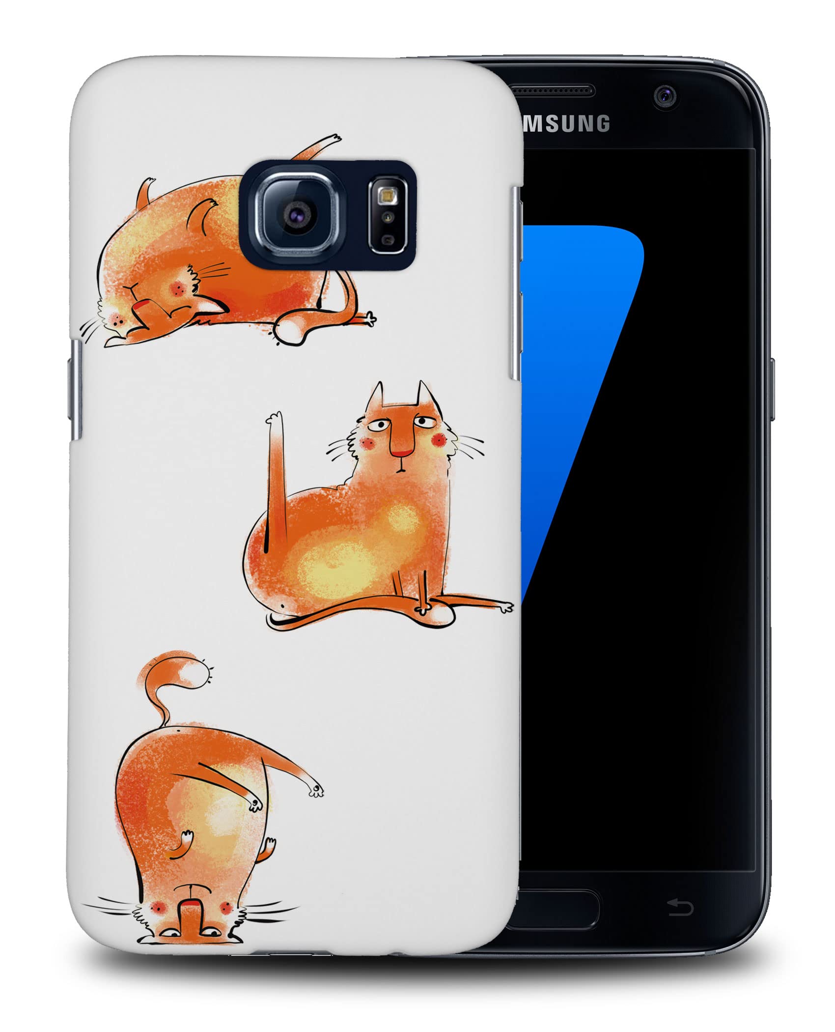 Cute Cat Animal Lovers Kitten #15 Phone Case Cover for Samsung Galaxy S7 - Perfect Gift for Cat Lovers & Protection for Your Smartphone