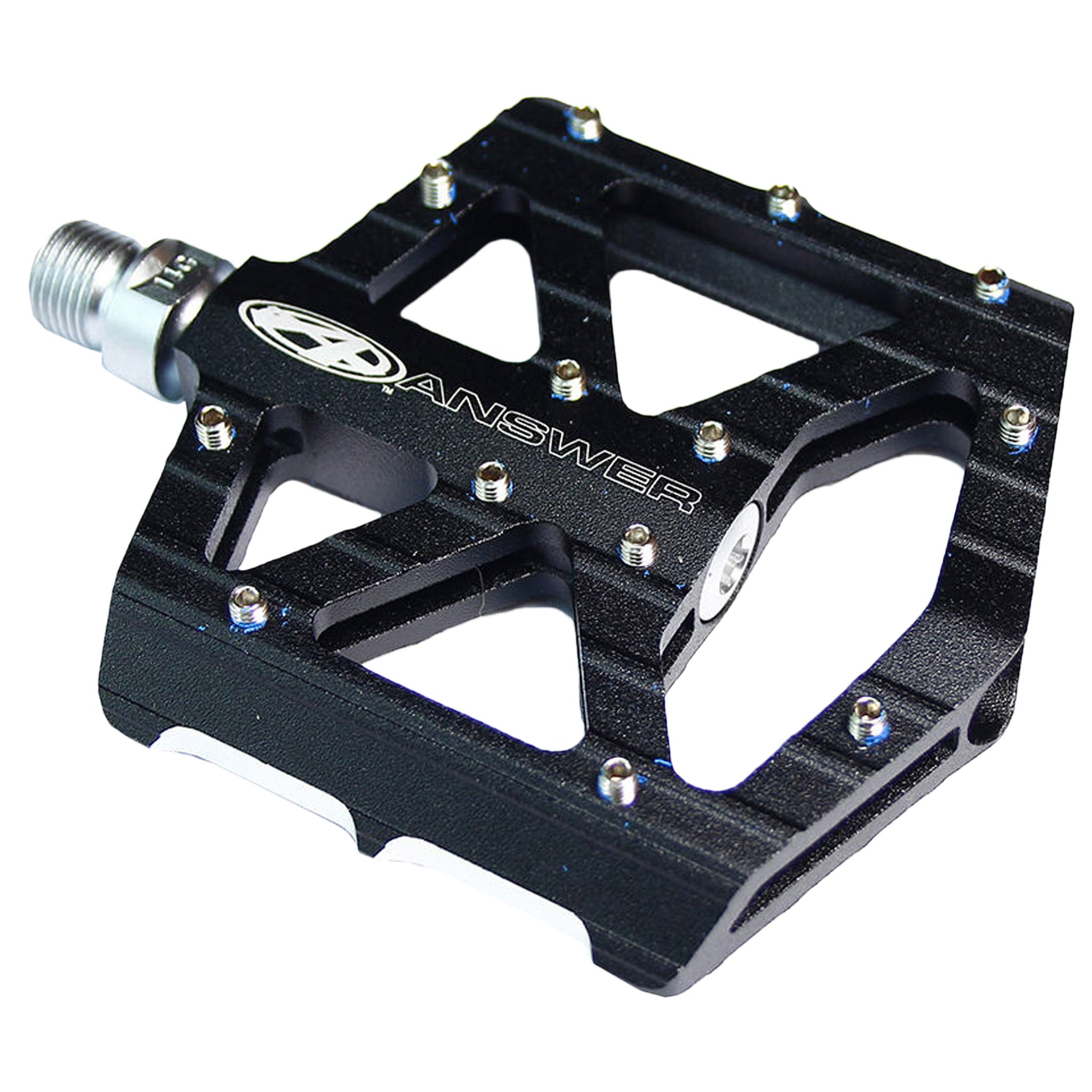 AnswerBMX MPH Jr Platform Pedals - Black BMX Bike Pedals for Kids & Youth - Durable & Lightweight for Street, Park & Dirt Riding