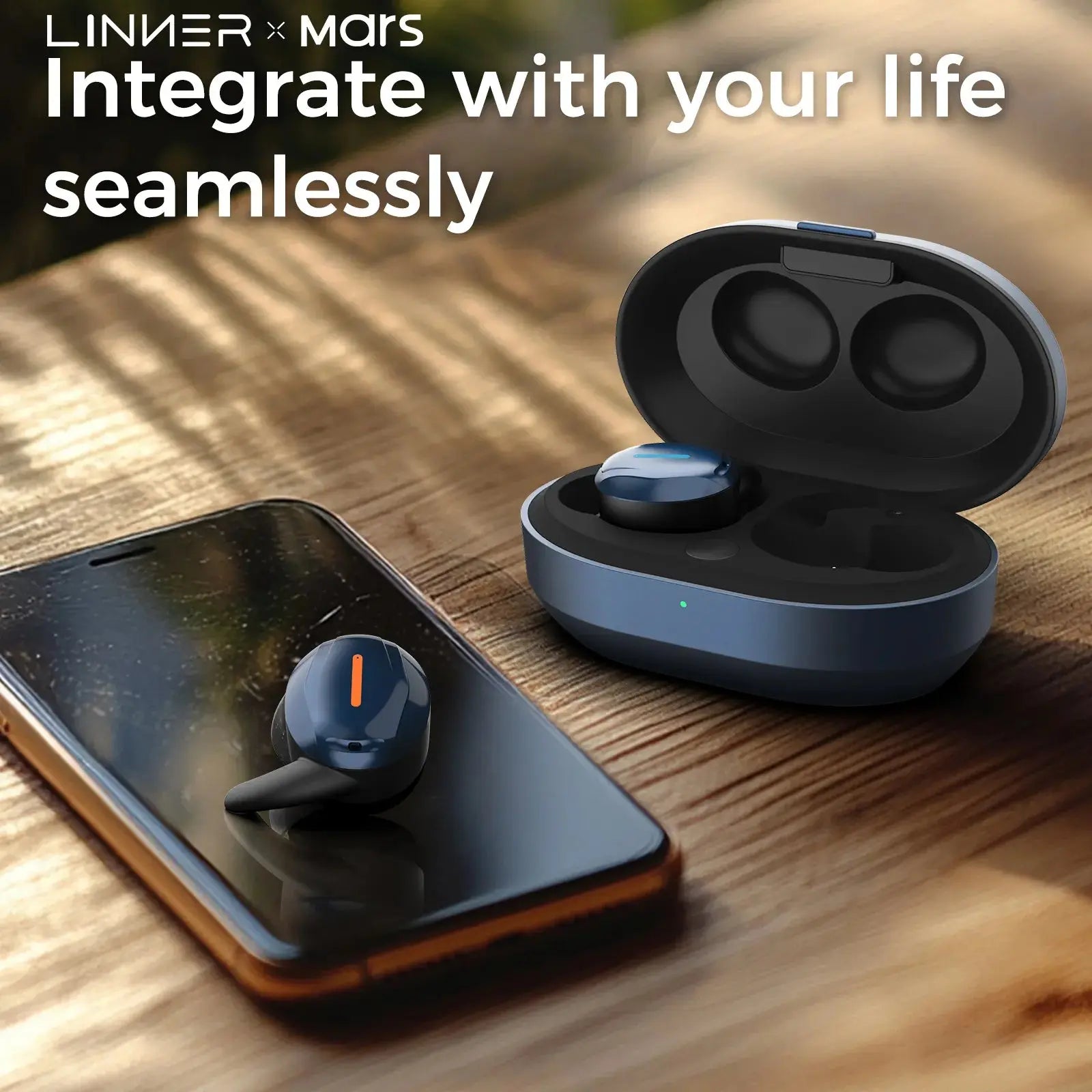 Linner Mars OTC Hearing Aids - Rechargeable Digital Hearing Amplifier for Adults with Noise Reduction, Comfort Fit for Daily Use, Work & Social Gatherings