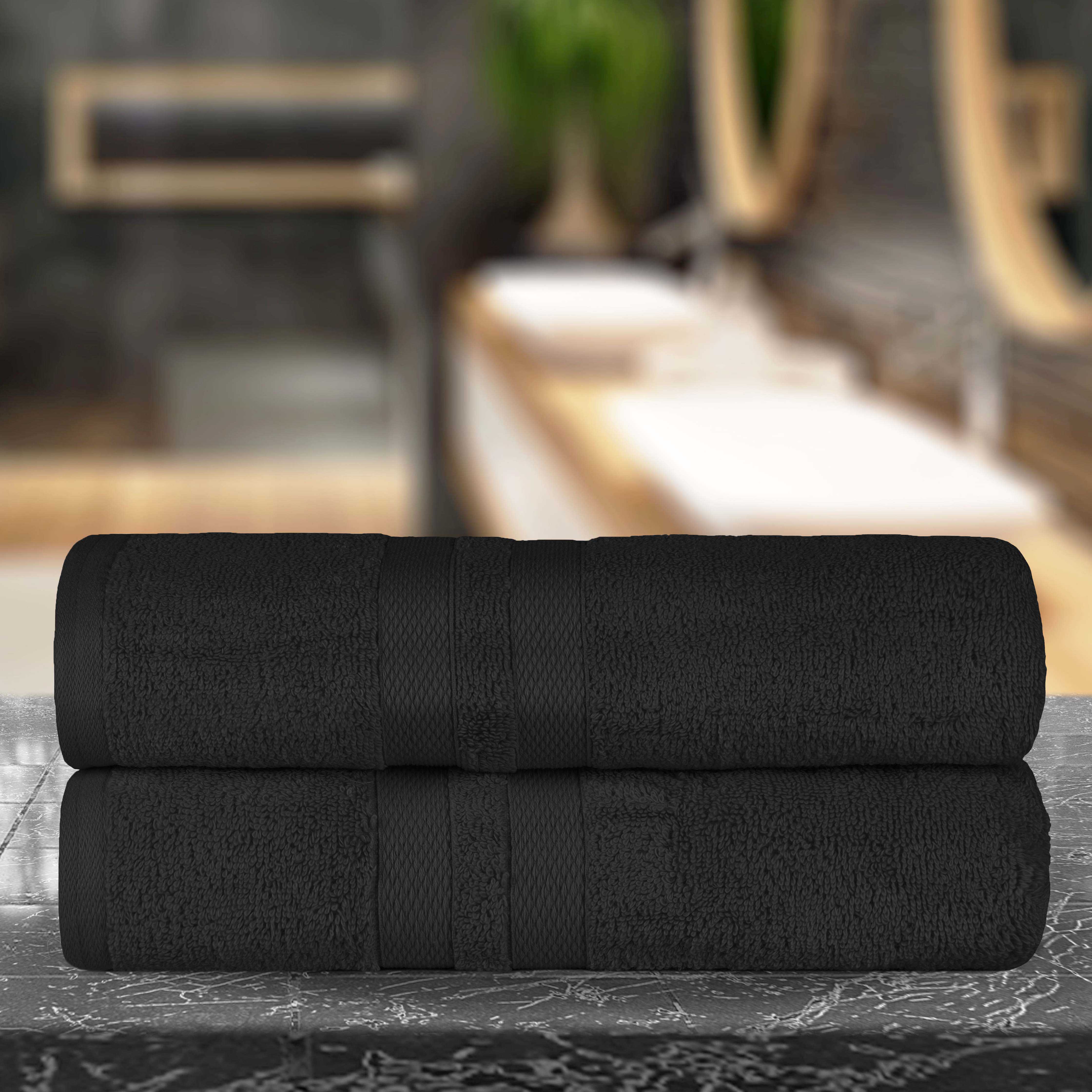 Ultra Soft 100% Cotton Bath Towel Set - 2 Piece Absorbent Bath Sheets for Spa, Gym & Luxury Bathroom Use