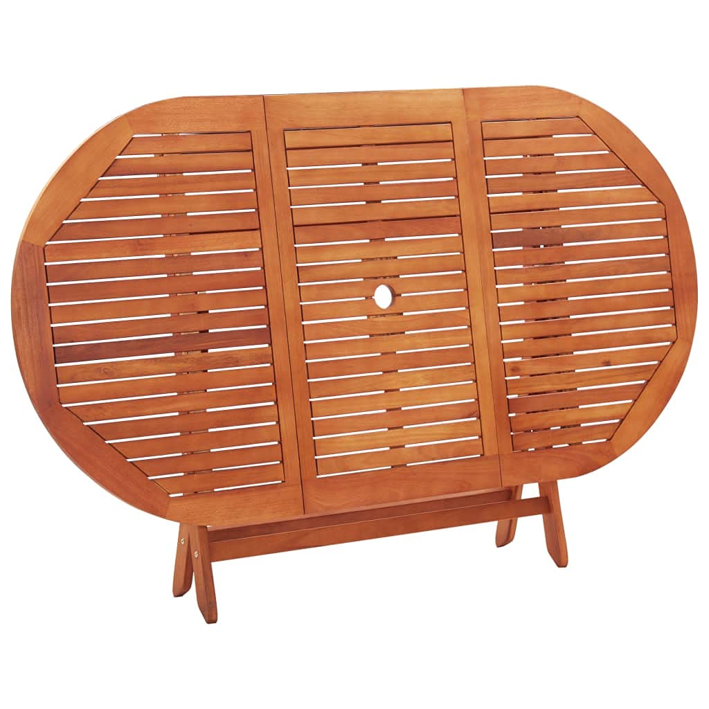 Foldable Solid Eucalyptus Wood Outdoor Table - 63