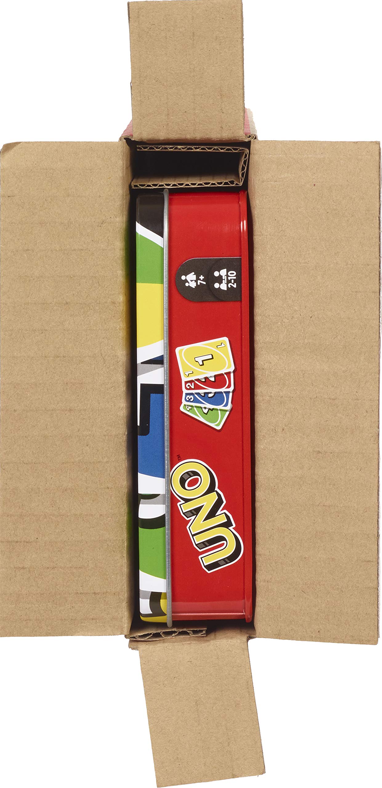 Mattel Games UNO Card Game in Collectible Tin - Classic Family Card Game for Kids & Adults, Travel & Parties, 2-10 Players (Amazon Exclusive) | Perfect for Game Nights, Camping & Road Trips