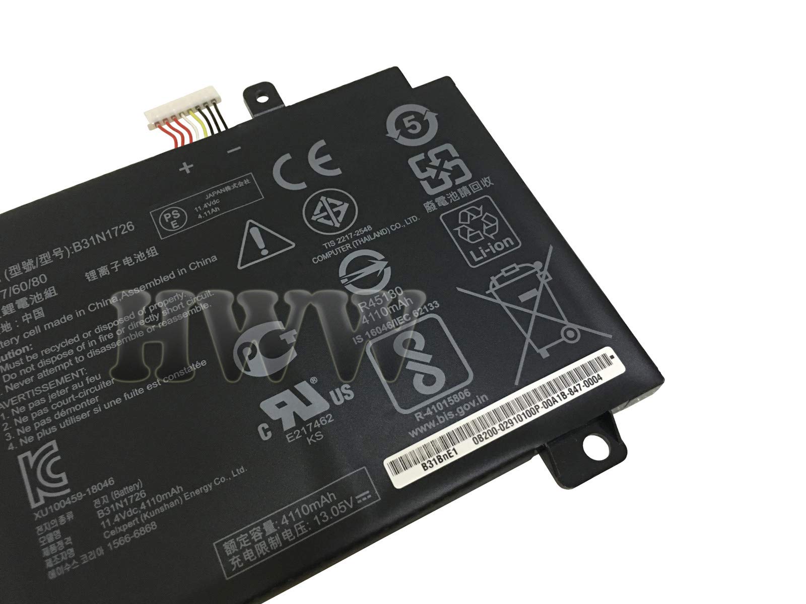 Original ASUS FX80 FX80GD FX86 FX86FM FX86FE FX504 FX505 Laptop Battery - 11.4V 48Wh High Capacity Replacement Battery (Model B31N1726) - Perfect for Gaming, Work & Travel