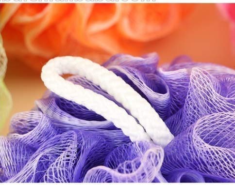 Exfoliating Round Bath Sponge Scrub Loofah for Men & Women - Soft & Durable Exfoliator for Smooth Skin - Pack of 2 (Multicolor) - Perfect for Shower, Bath & Body Scrubbing