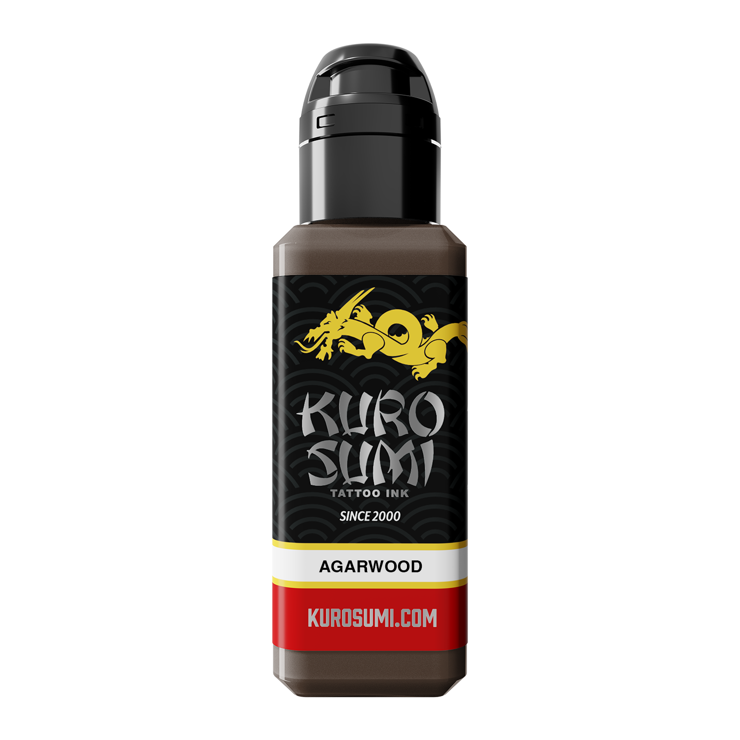 Premium Agarwood Kuro Sumi Tattoo Ink - 1.5oz Bottle for Professional Tattoo Artists & Body Art Enthusiasts - Perfect for Fine Line Work & Traditional Japanese Tattoos
