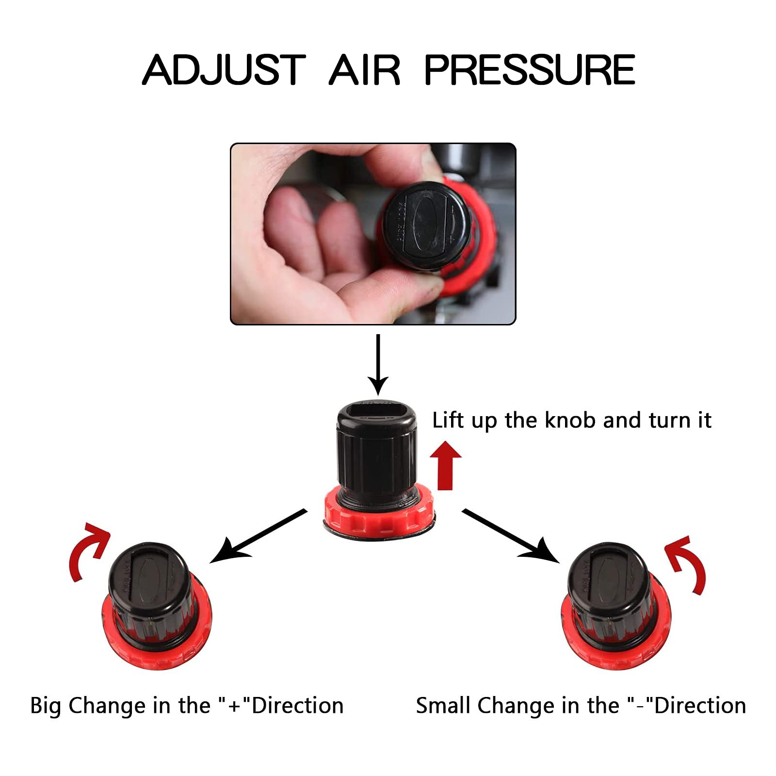1/5HP Airbrush Compressor Kit with Dual-Action Gravity Feed Airbrush, Holder, Cleaning Brush & 6ft Hose - Perfect for Model Painting, Cake Decorating, Nail Art & DIY Crafts