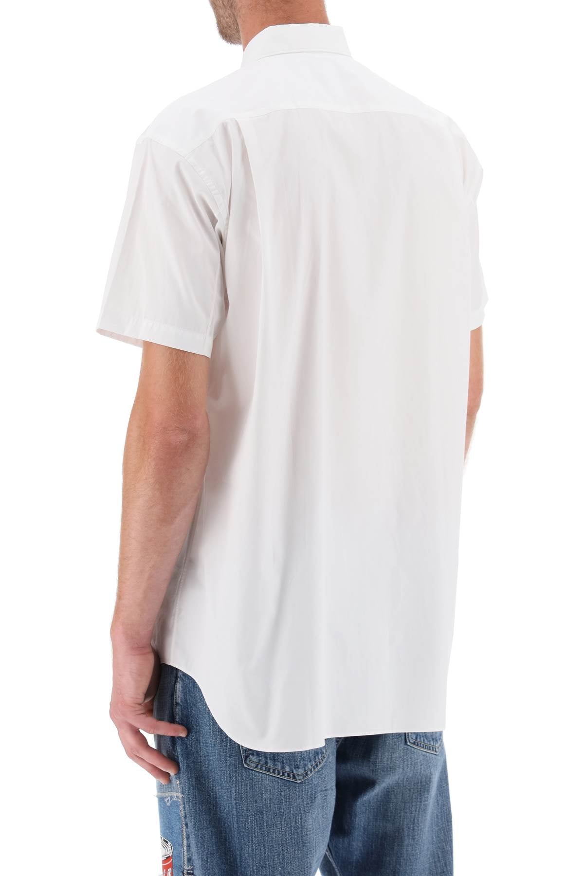 Comme Des Garcons Shirt - Fresh Print Poplin Shirt for Men & Women | Stylish Casual Wear for Everyday Outfits & Office Fashion