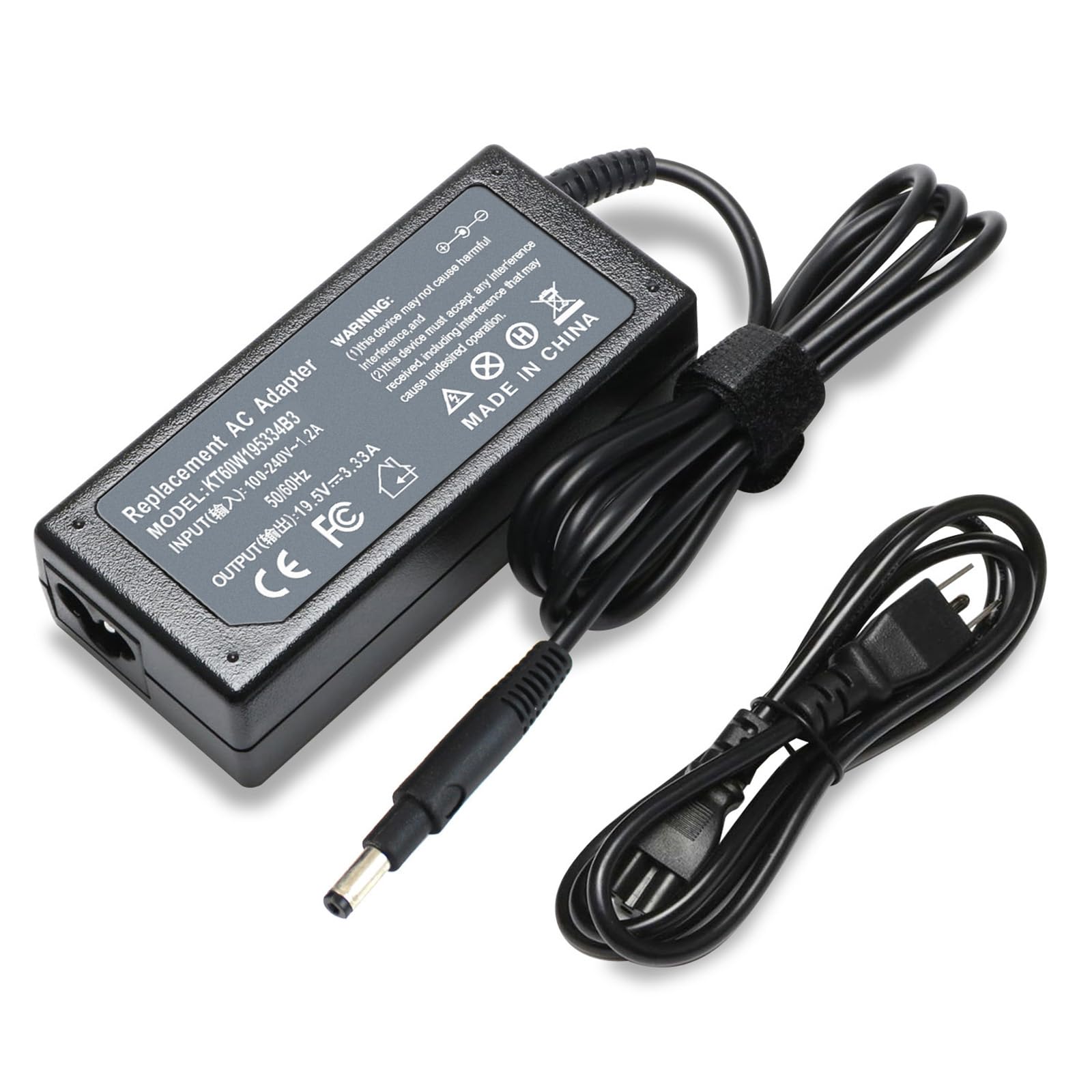 65W HP Laptop Charger 19.5V 3.33A Power Adapter Compatible with HP Pavilion TouchSmart Sleekbook 14/15 Series, Envy 4/6 Series - Perfect for Home, Office & Travel Use