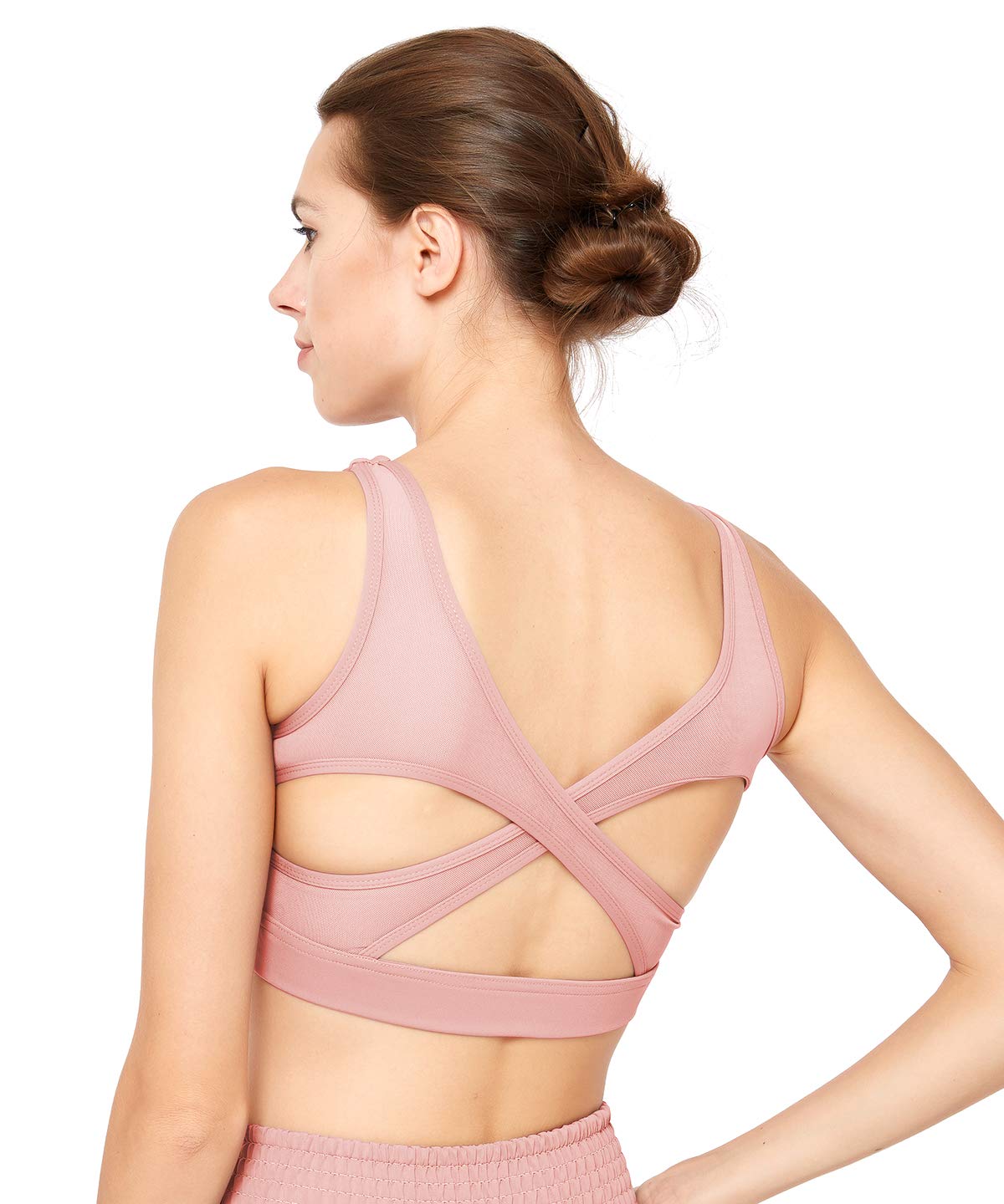High Impact Sports Bra for Women - Removable Padded Strappy Workout Top for Running, Gym & Yoga | Supportive Fitness Apparel for Active Lifestyles