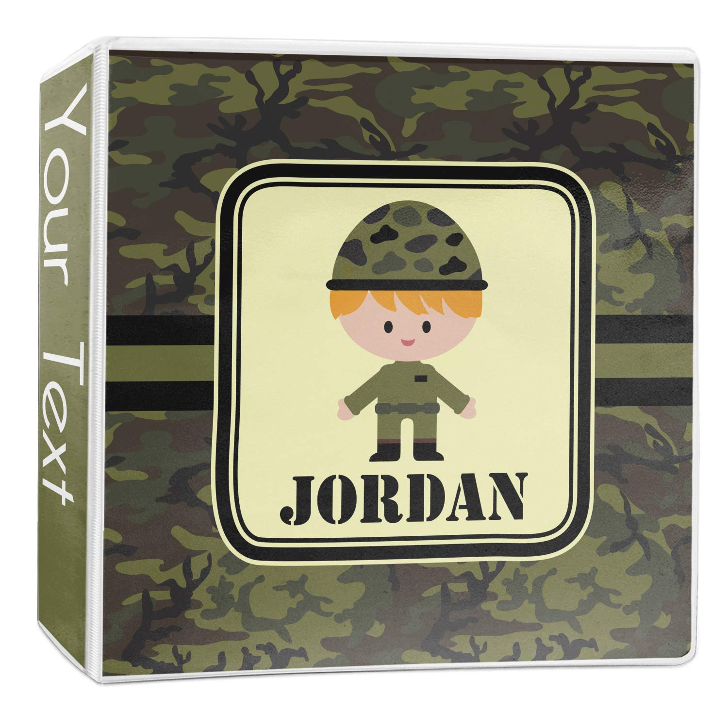 Personalized Green Camo 3-Ring Binder - 2 Inch School & Office Supplies for Organizing Papers, Notes & Documents - Perfect for Students, Teachers & Professionals