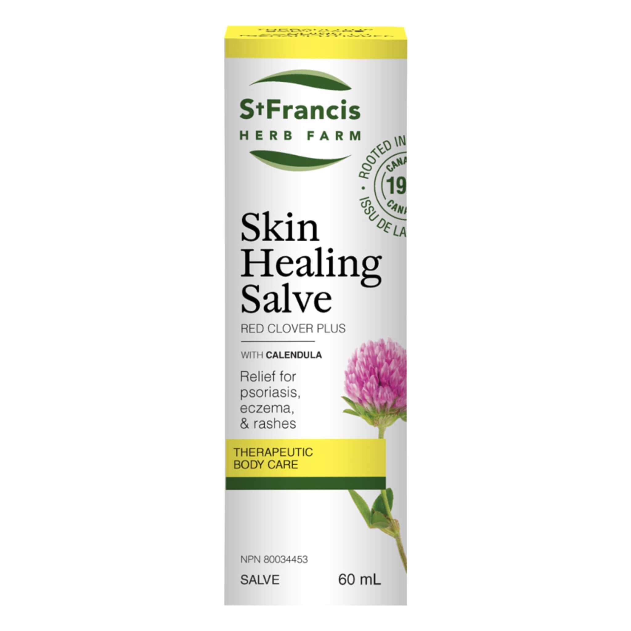 Organic Skin Healing Salve with Red Clover & Calendula - Natural Remedy for Dry Skin, Eczema & Minor Cuts - Perfect for Daily Skincare & First Aid