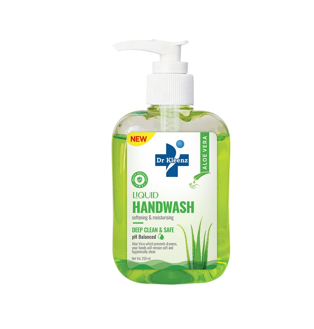 Dr Kleenz Aloe Vera Hand Wash 250ml - Moisturizing & Gentle for Dry Skin - Perfect for Home, Kitchen, and Bathroom Use