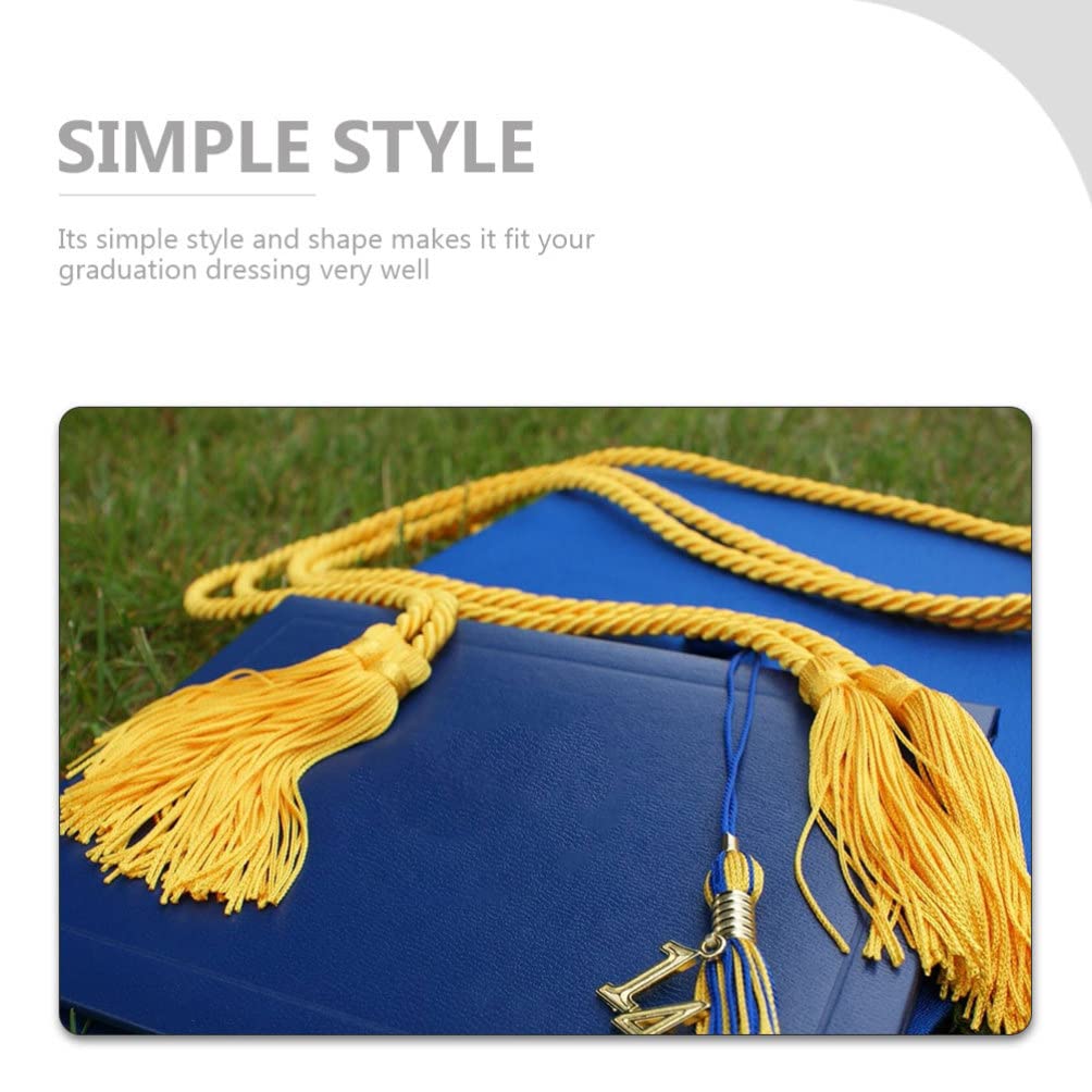 SEWACC 4-Pack Graduation Tassels with Charms - Academic Cap Tassel Decorations for Graduation Ceremonies, Parties & School Events - Perfect for High School, College & University Graduation Caps