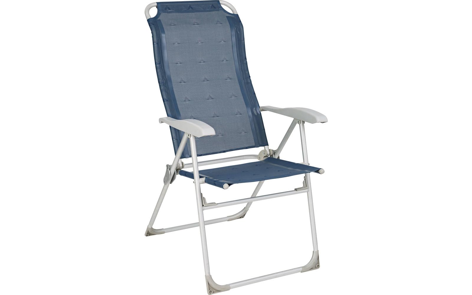 Berger | Comfortable Folding Camping Chair with Aluminum Frame | Lightweight & Compact Portable Chair for Outdoor, Fishing, Picnic, Beach | Blue