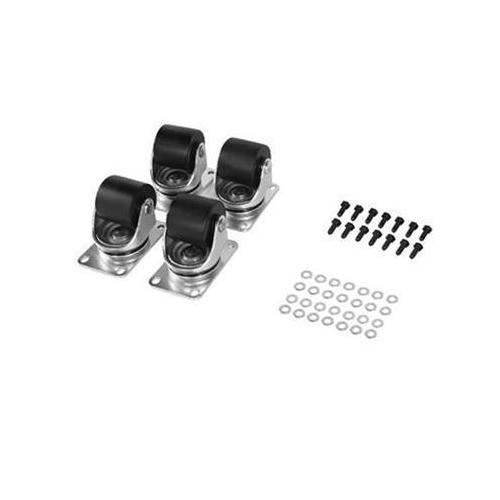 2-Pack Heavy Duty Swivel Caster Wheels Kit with Brakes - 4