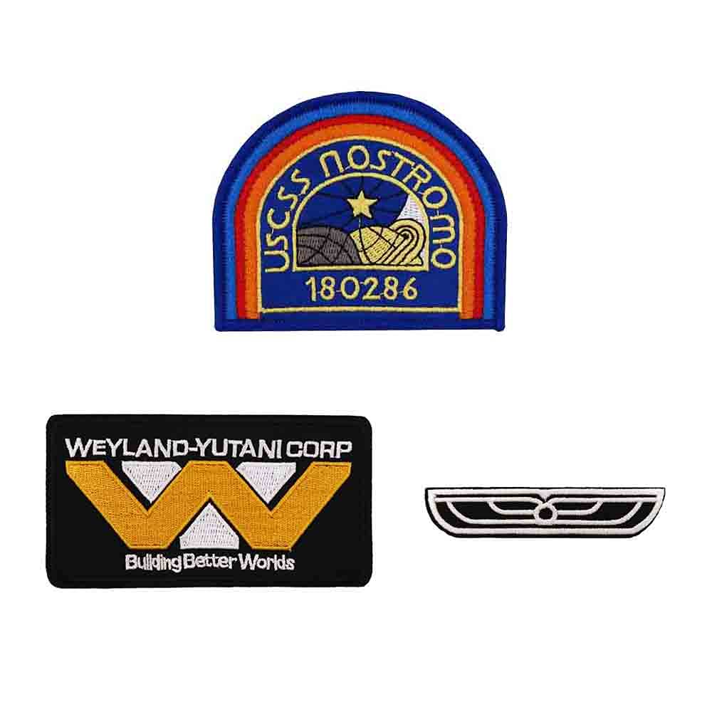 USCSS NOSTROMO Embroidered Iron-On Patches for Halloween Costumes, DIY Sewing, Jacket & Backpack Decoration - Perfect for Cosplay, Movie Fans, and Alien Themed Parties