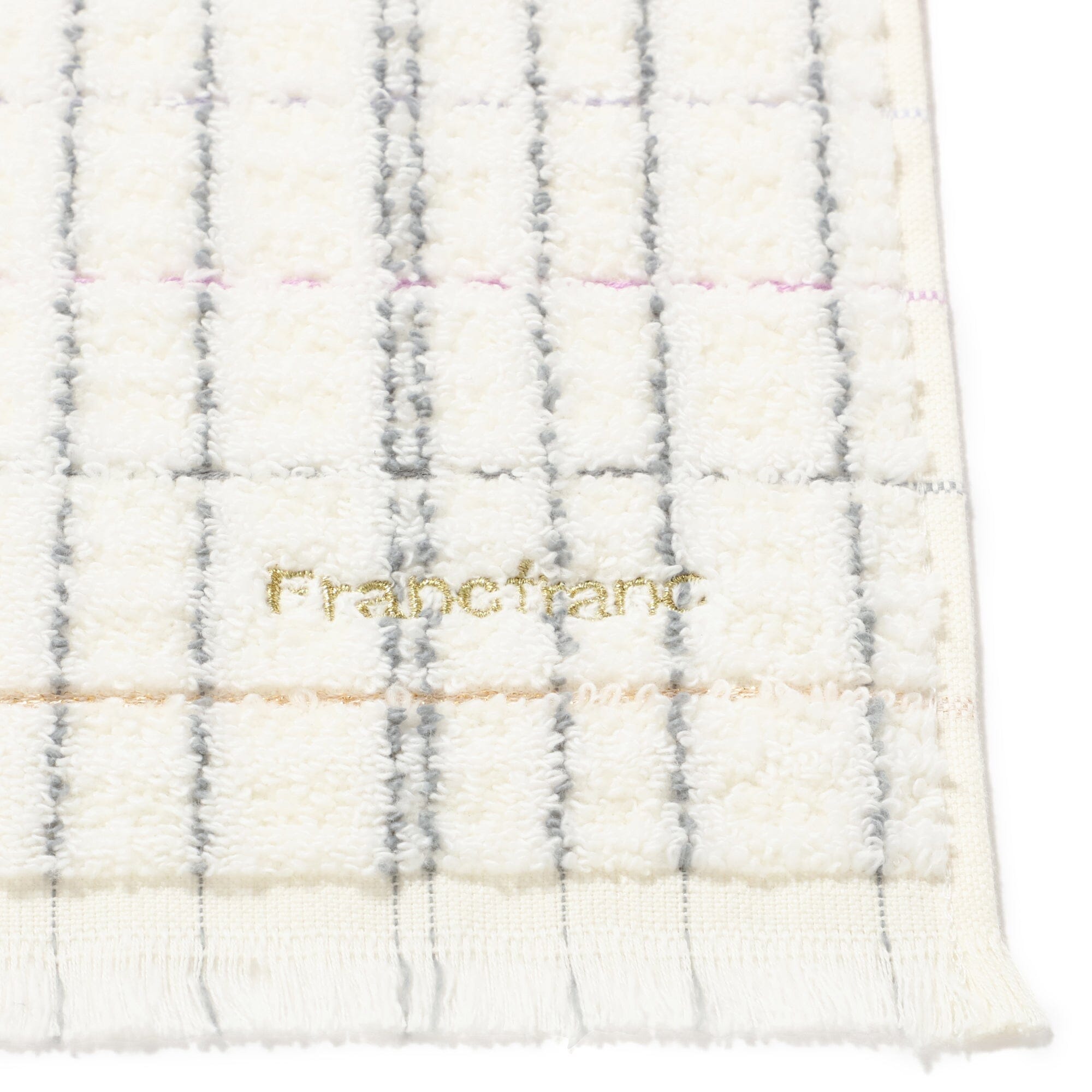 Antibacterial & Odor-Resistant Tweed Pattern Face Towel - Soft & Absorbent White Hand Towel for Gym, Travel & Daily Skincare