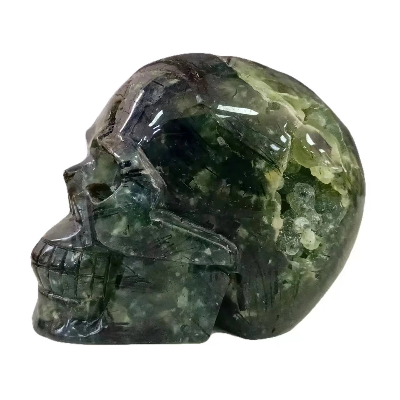 Handmade Custom Crystal Skull Sculpture - Natural Healing Stone, Reiki Energy, Home Decor Collectible - Perfect for Meditation, Spiritual Gifts & Feng Shui Decor