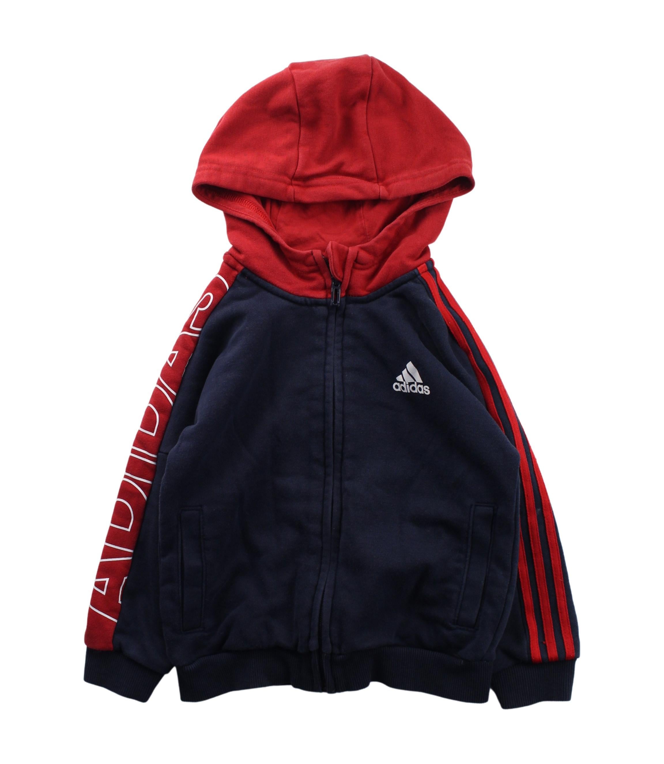 Adidas Zippered Sweatshirt for Toddlers 2T-3T - Cozy Pullover Hoodie for Boys & Girls - Perfect for Playdates, Daycare & Outdoor Activities