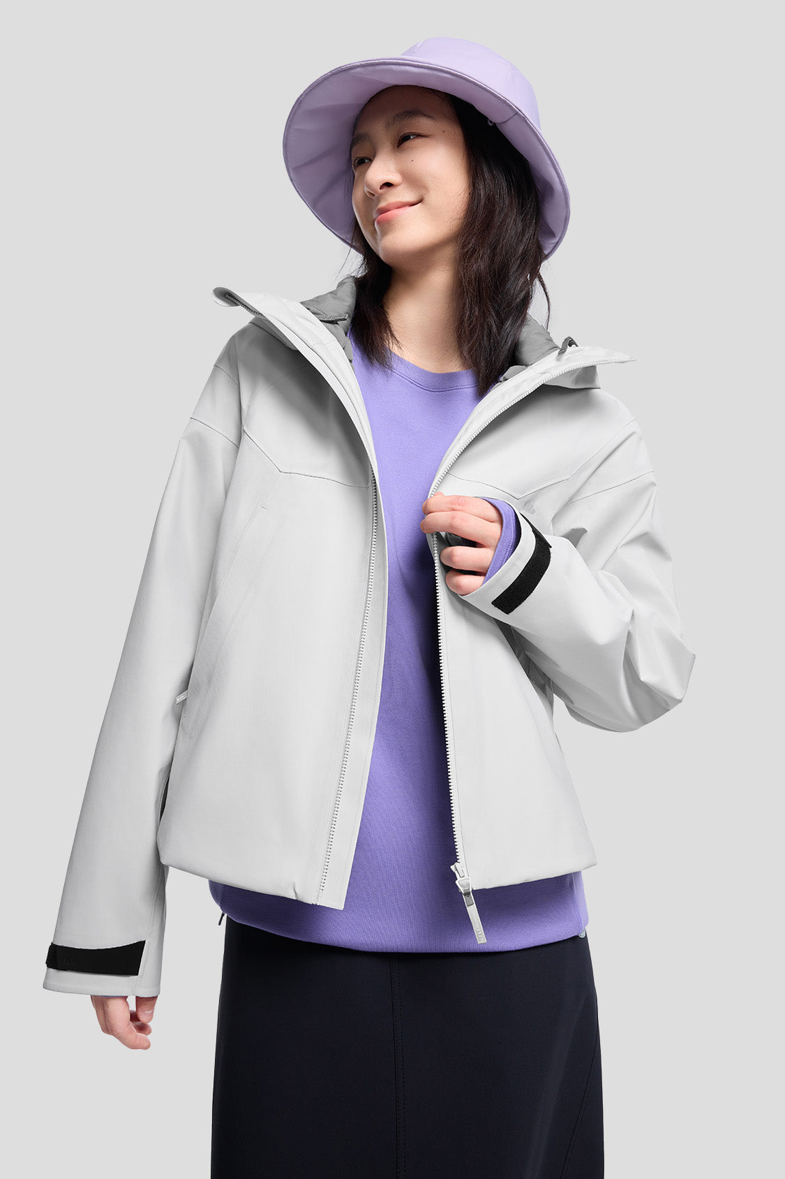 ThermaTrio Women's 3-in-1 Convertible Jacket - Waterproof Windbreaker with Removable Fleece Liner for Hiking, Camping & Outdoor Adventures