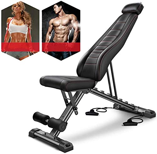 Foldable Adjustable Workout Bench for Home Gym & Full Body Training
