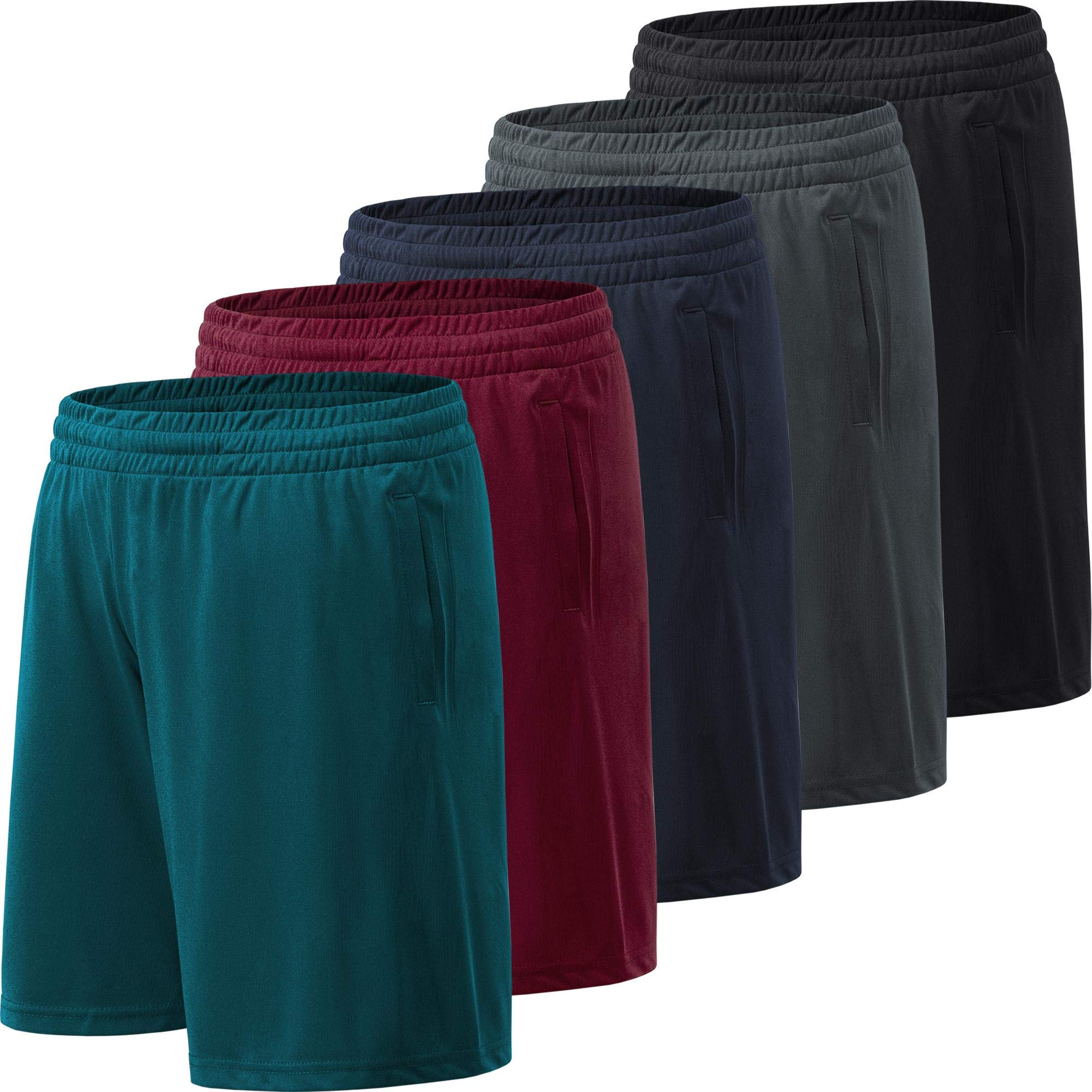 Men's Quick-Dry Athletic Shorts with Pockets - Lightweight Gym Workout Shorts for Running, Training & Outdoor Sports