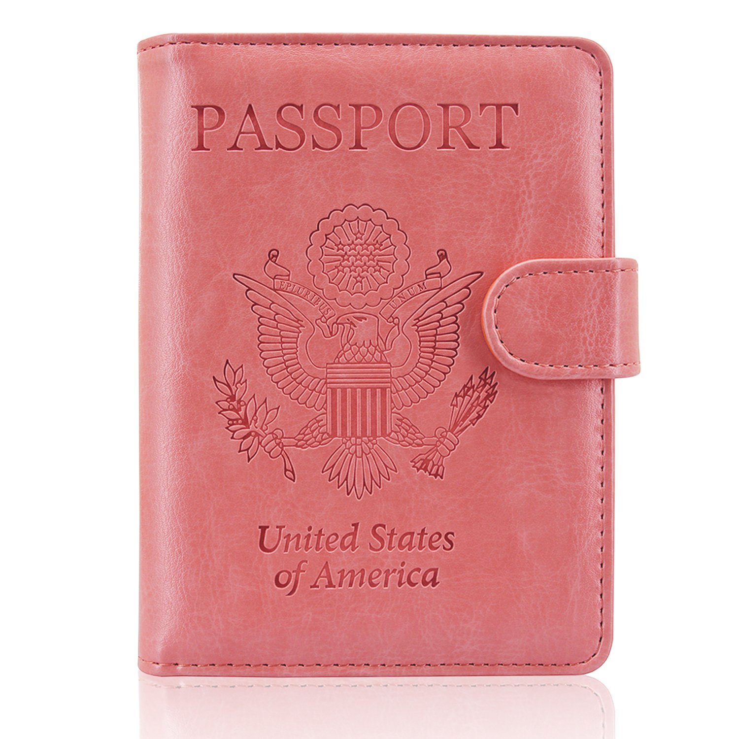 Premium RFID Blocking Leather Passport Holder - Travel Wallet for Passport, Credit Cards & Boarding Passes | Secure ID Protection for International Flights & Business Trips