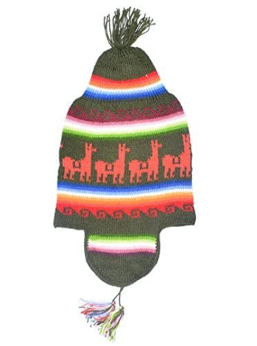 Premium Alpaca Wool Beanie Hat for Men & Women - Warm Winter Hat with Ear Flaps - Soft Peruvian Knit Cap for Cold Weather - Perfect for Skiing, Snowboarding & Outdoor Activities