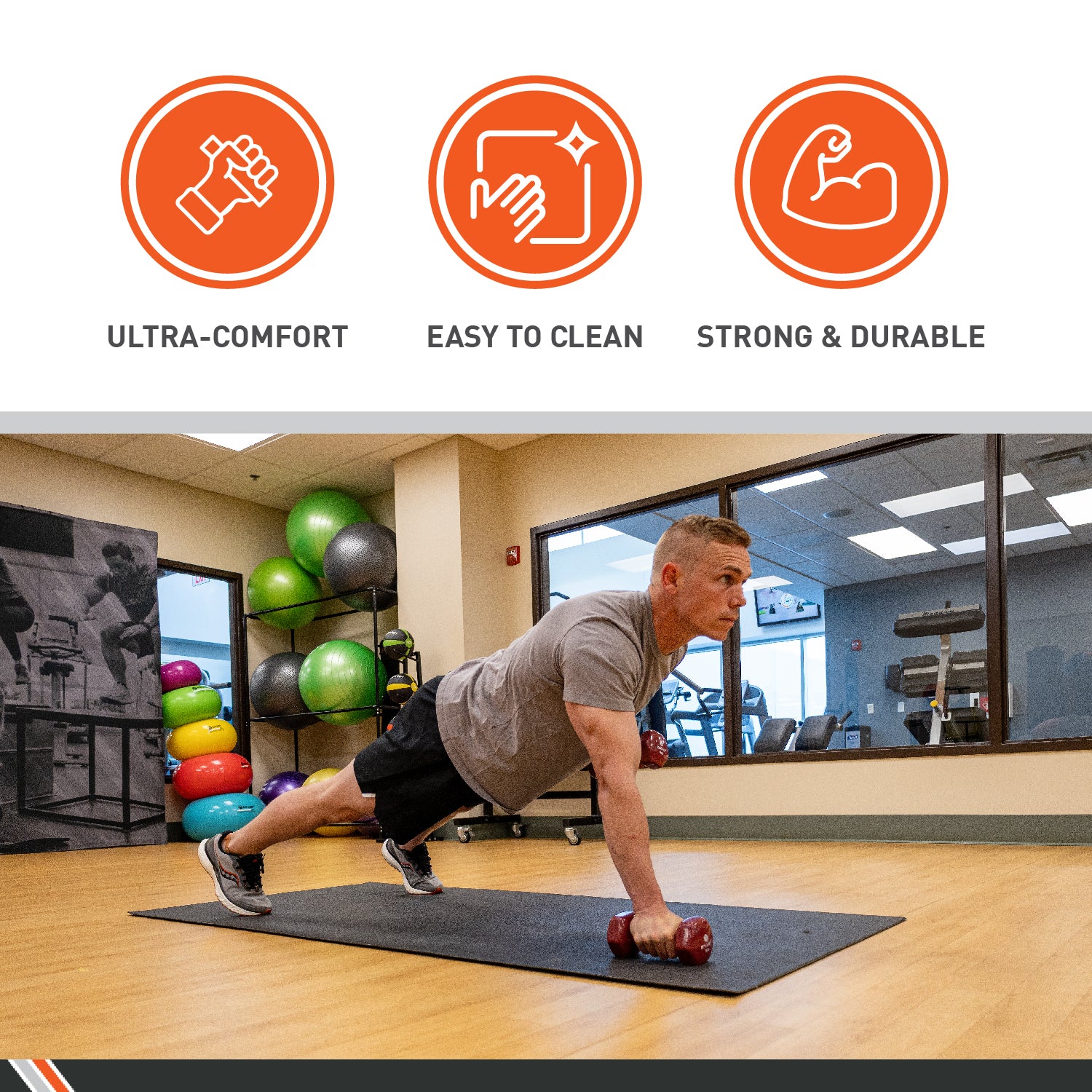 Elivate Body Sport Vinyl Dumbbells - 5-50 lbs Set for Home Gym, Strength Training & Fitness Workouts - Perfect for Weightlifting, CrossFit & Muscle Building