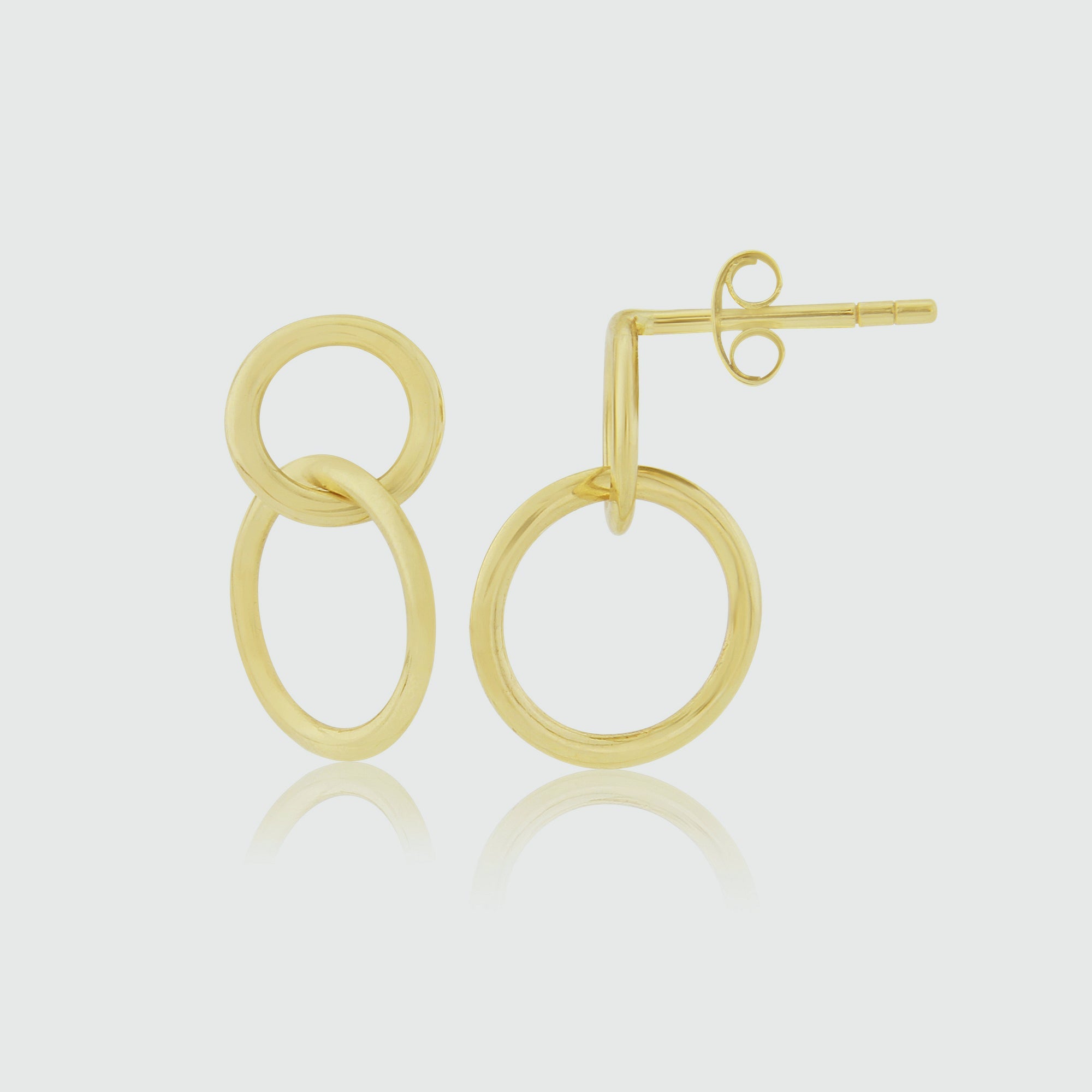 Kelso Yellow Gold Vermeil Earrings - Elegant 18K Gold Plated Hoop Earrings for Women | Perfect for Parties, Weddings & Everyday Wear