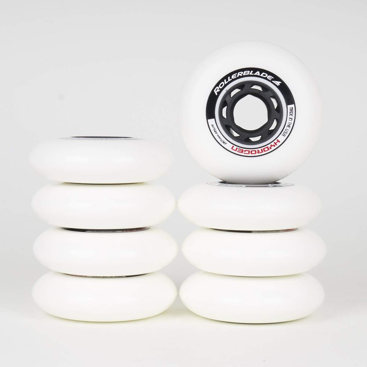 Rollerblade Hydrogen Wheels 80mm - Premium Inline Skate Wheels for Speed & Durability - Perfect for Outdoor Skating, Fitness & Urban Commuting