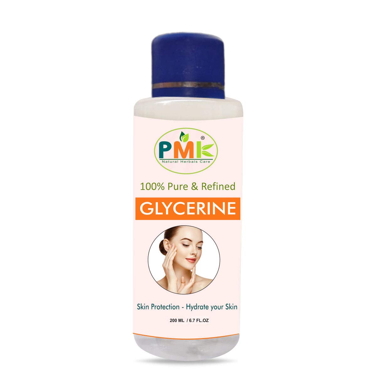 PMK Pure Natural Glycerin for Skin Softener & Beauty Care - Hydrates, Smooths All Skin Types (200ml) - Perfect for Daily Skincare Routine & DIY Beauty Products