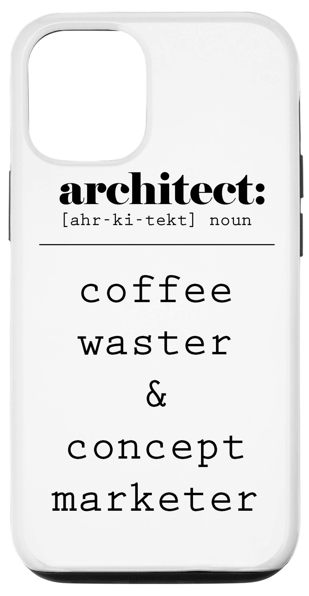 iPhone 12/12 Pro Case - Premium Protective Cover with Architect-Inspired Design | Perfect for Coffee Lovers & Marketing Professionals | Ideal for Daily Use, Office & Travel