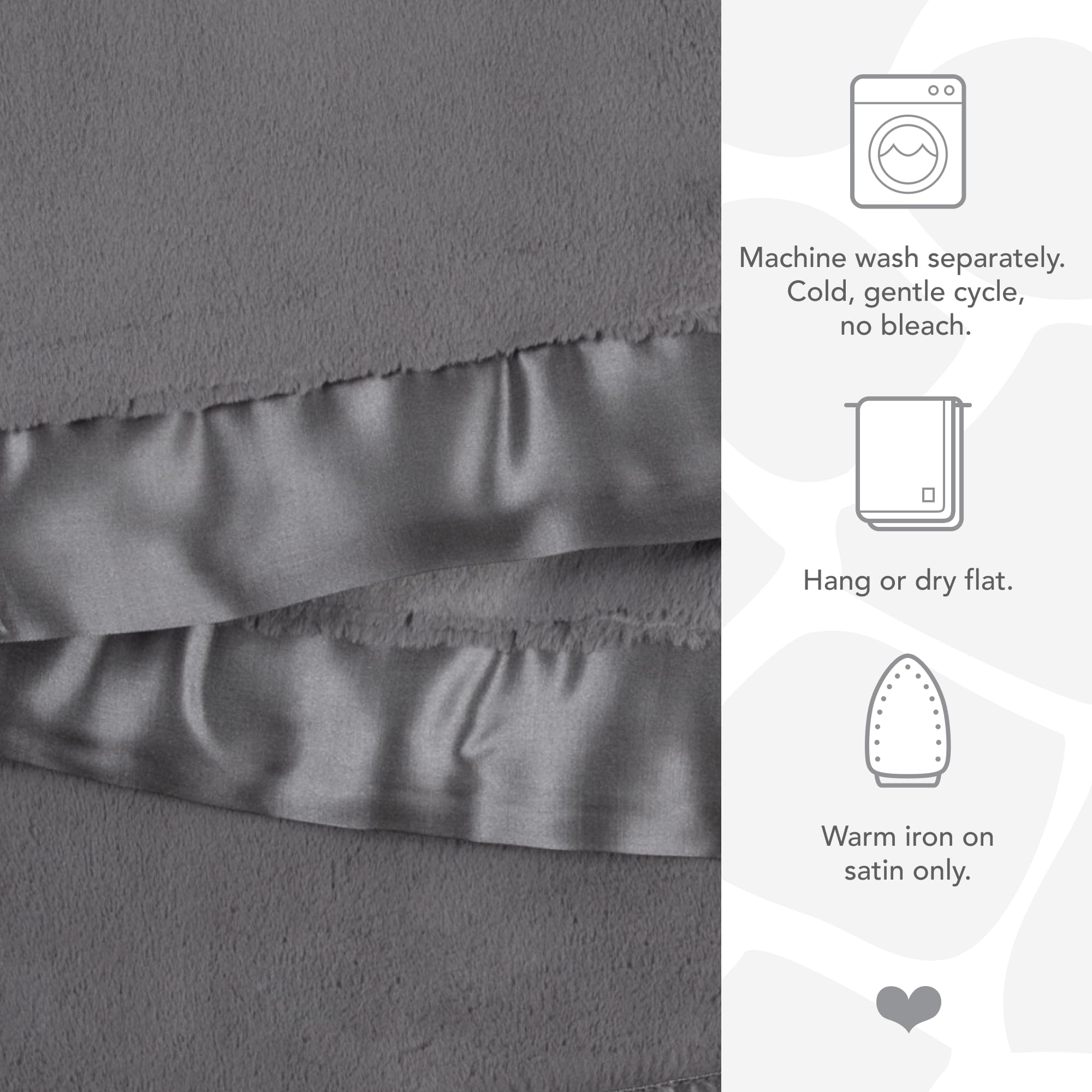 Little Giraffe Baby Blanket - Ultra Soft Luxury Blanket with Satin Trim for Newborns - Perfect for Strollers, Cribs & Baby Showers - 29x35 Inches Charcoal Gray - Ideal Baby Gift & Nursery Essential