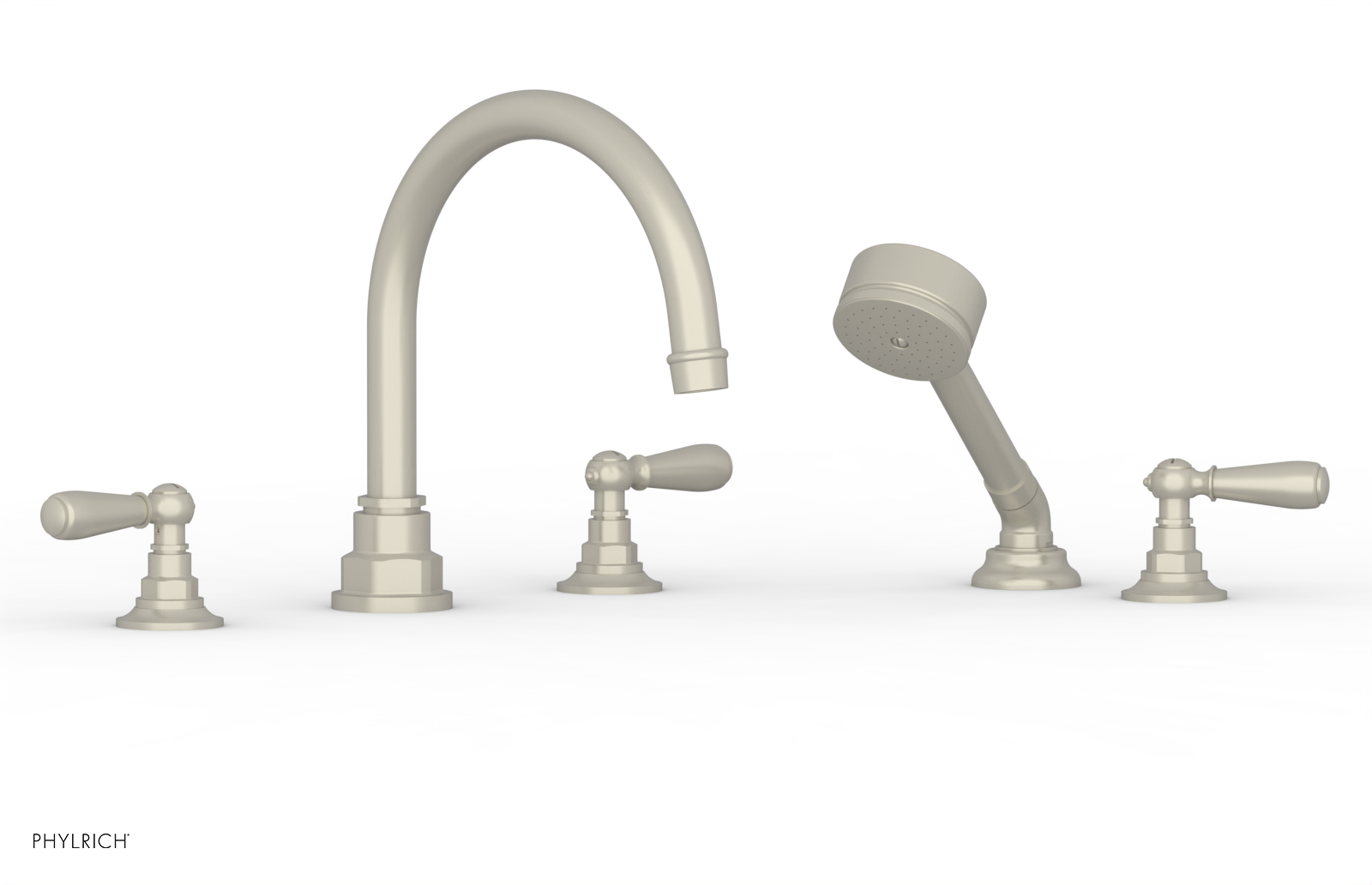 Jamestown Deck Tub Set with Hand Shower & Lever Handles - 165