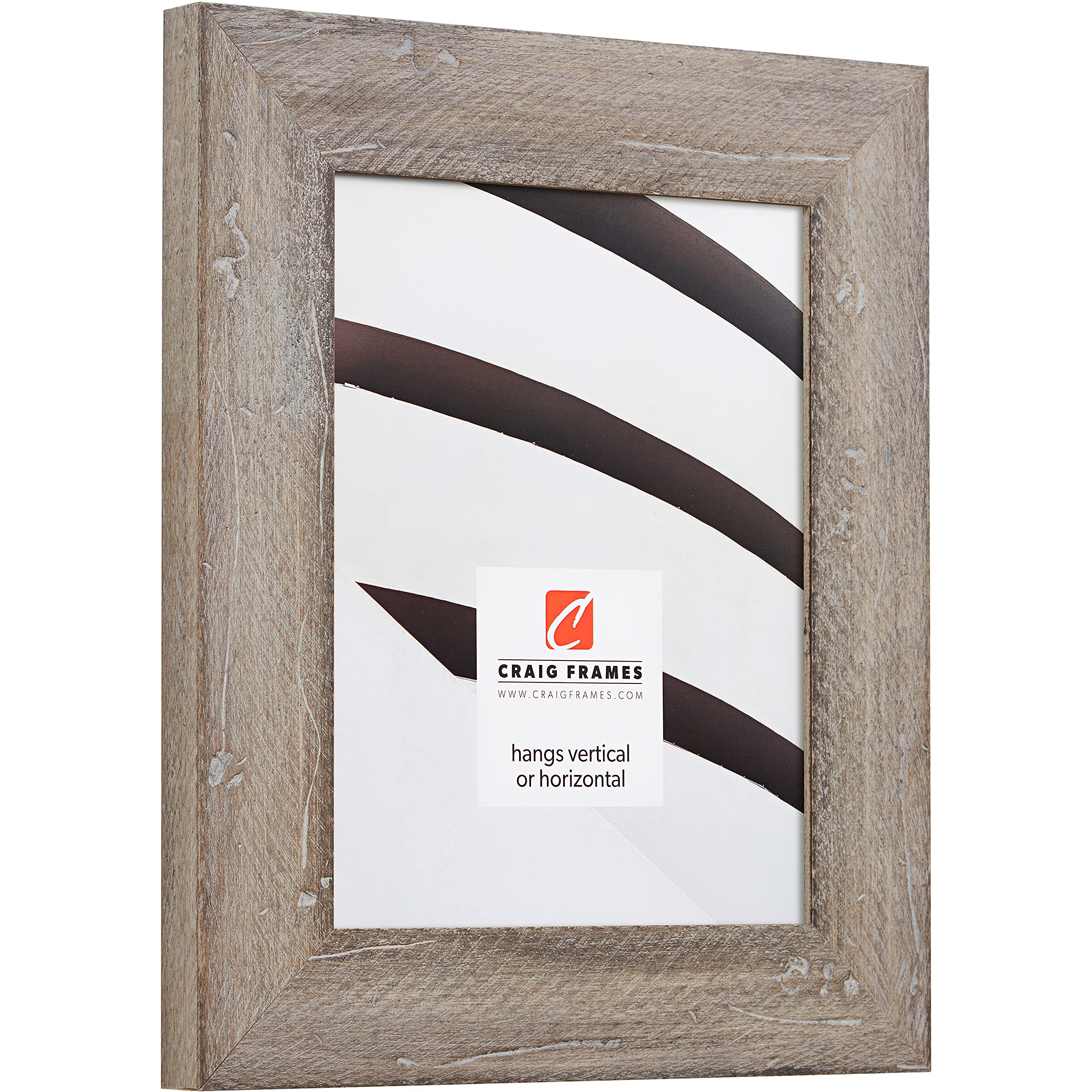Craig Frames Hatteras 12x36 Inch Picture Frame - Display 8x32 Inch Photos - Boho Rustic Beach Wood Frame for Coastal Home Decor & Beach House Wall Art