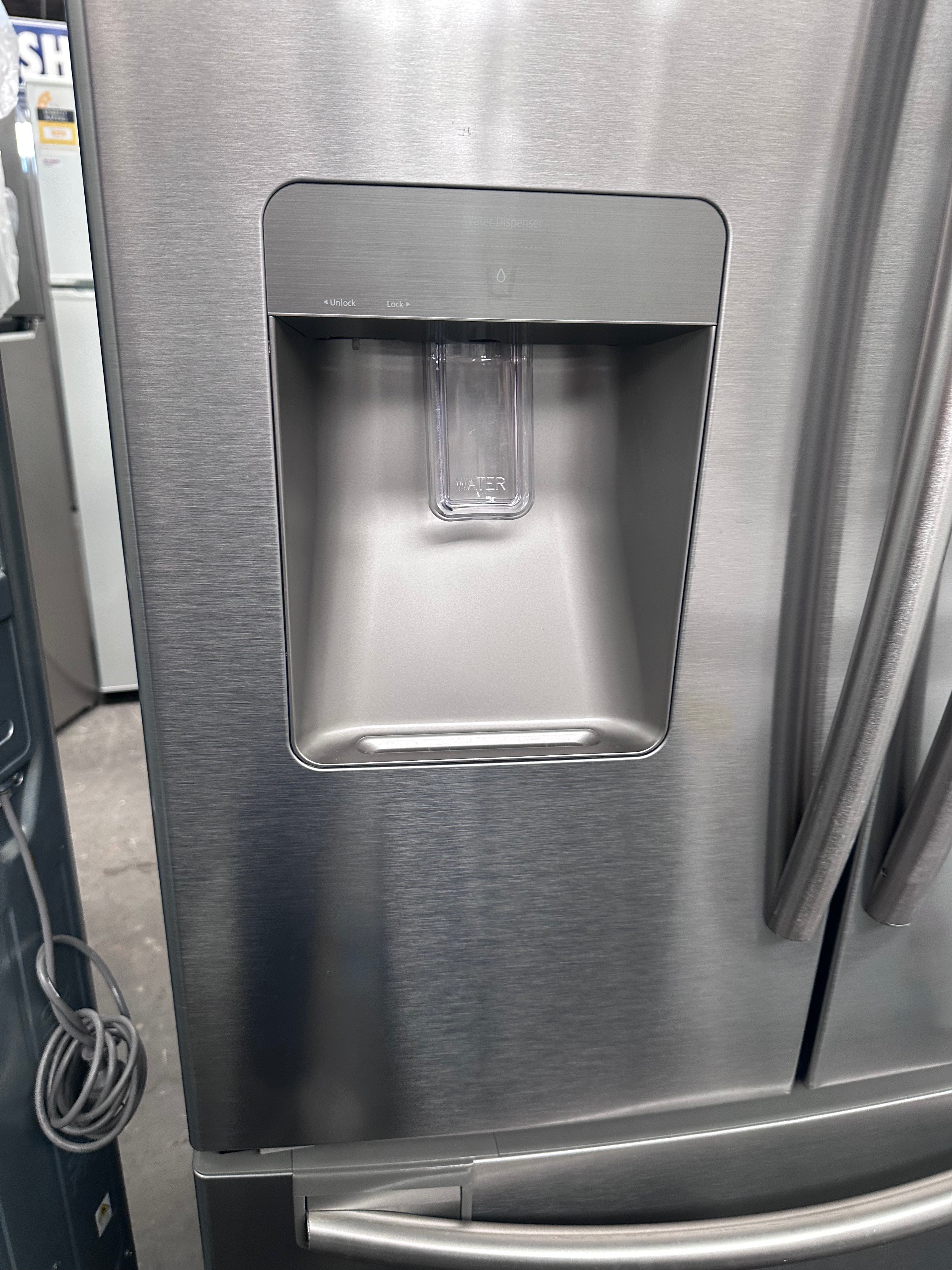 Samsung 583L French Door Refrigerator SRF583DLS - Energy Efficient, Water & Ice Dispenser [Certified Refurbished] for Modern Kitchen & Open Floor Plan Homes