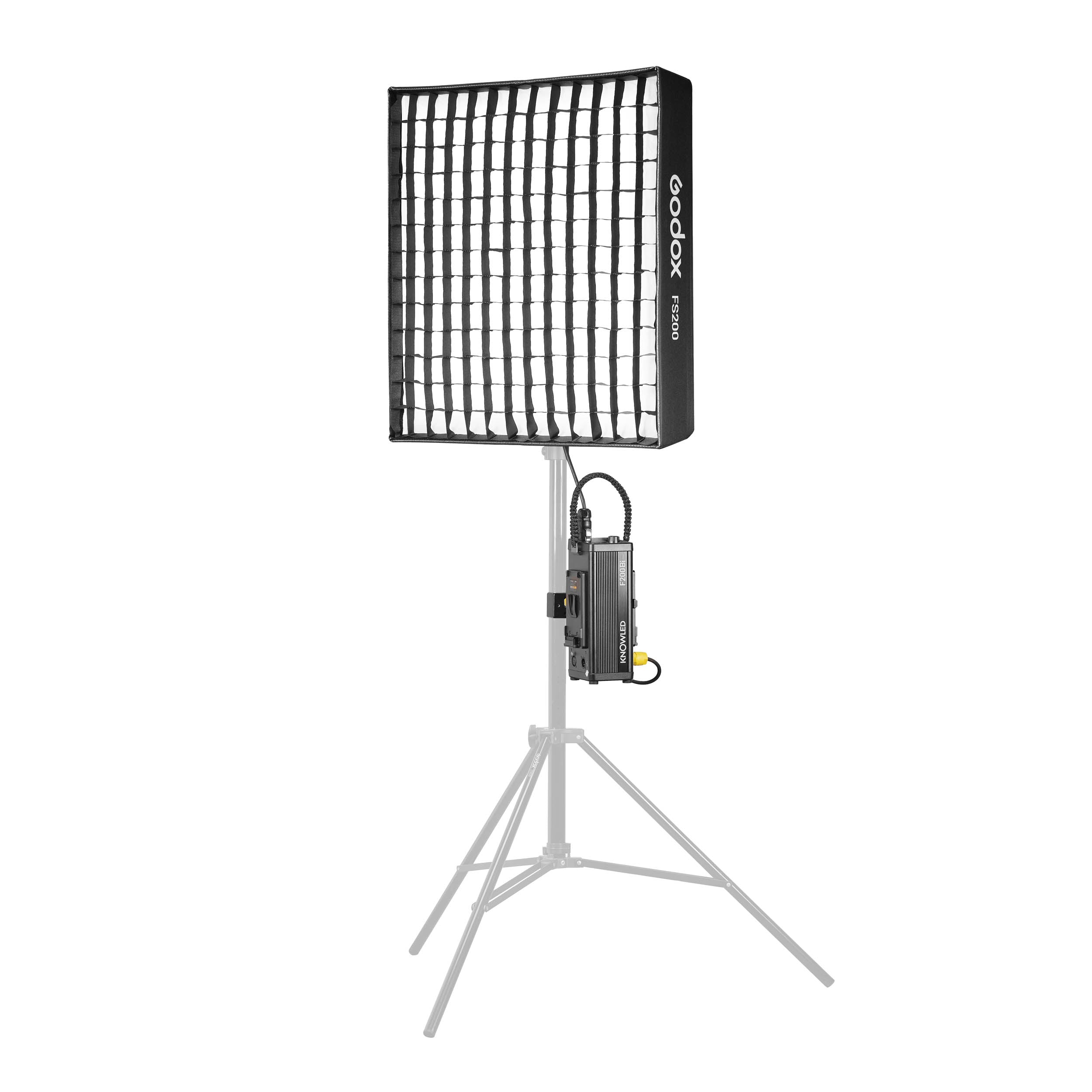 KNOWLED F200Bi 2x2 Feet IP65 Waterproof Flexible LED Panel - Dimmable Cine Lighting for Film Studio, Photography & Video Production