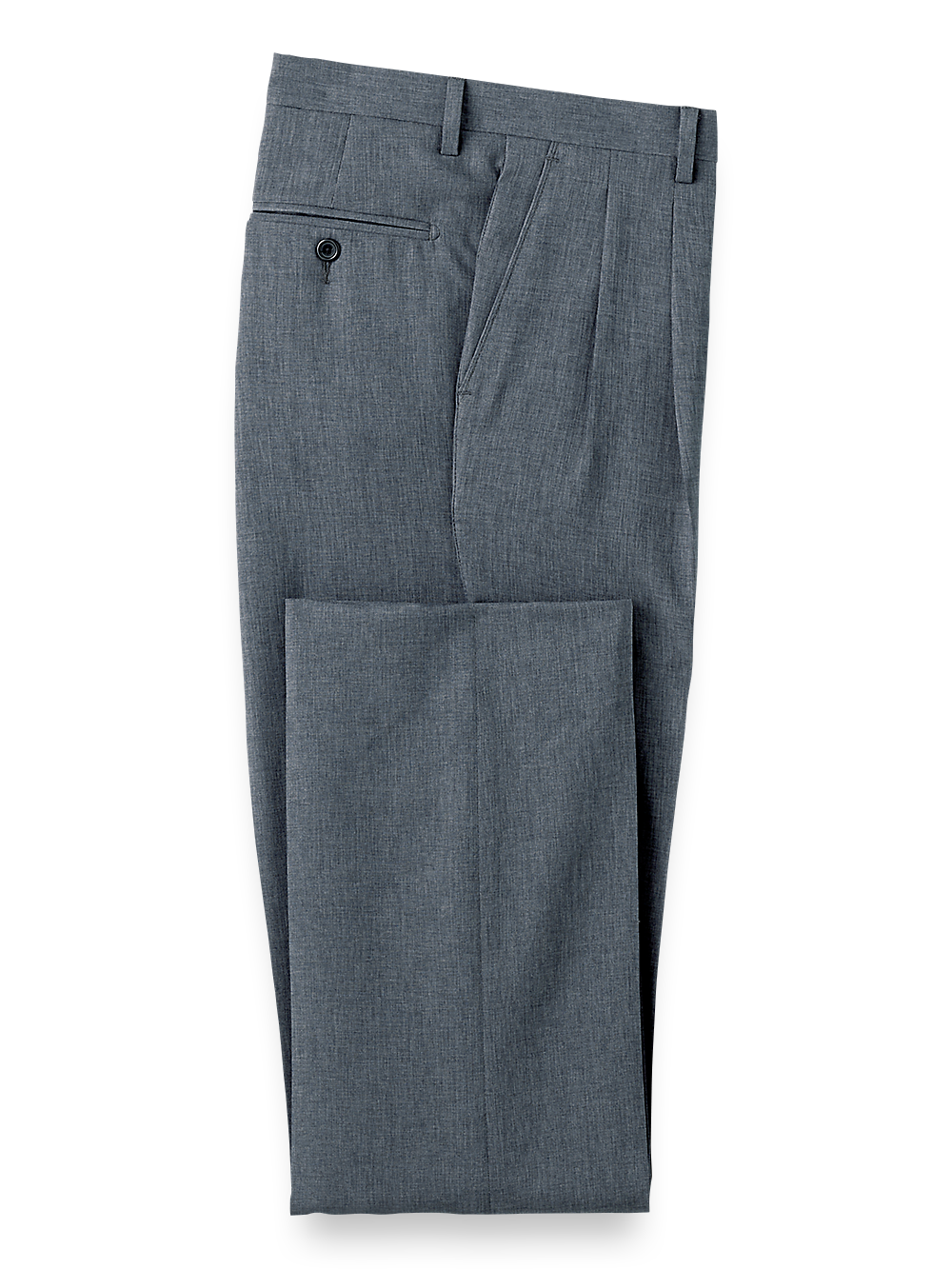 Stylish Pleated Travel Pants for Men & Women - Comfortable Charcoal Gray Wrinkle-Free Trousers for Business Trips, Commuting & Casual Wear