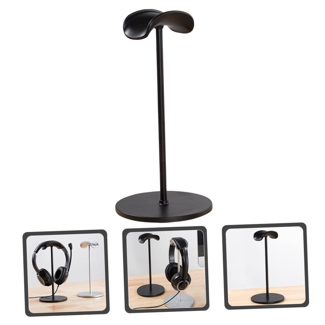 IMIKEYA 4-Pack Gaming Headset Stand - Adjustable Headphone Holder for Desk, Earphone Hanger Rack - Perfect for Gamers, Streamers & Office Use