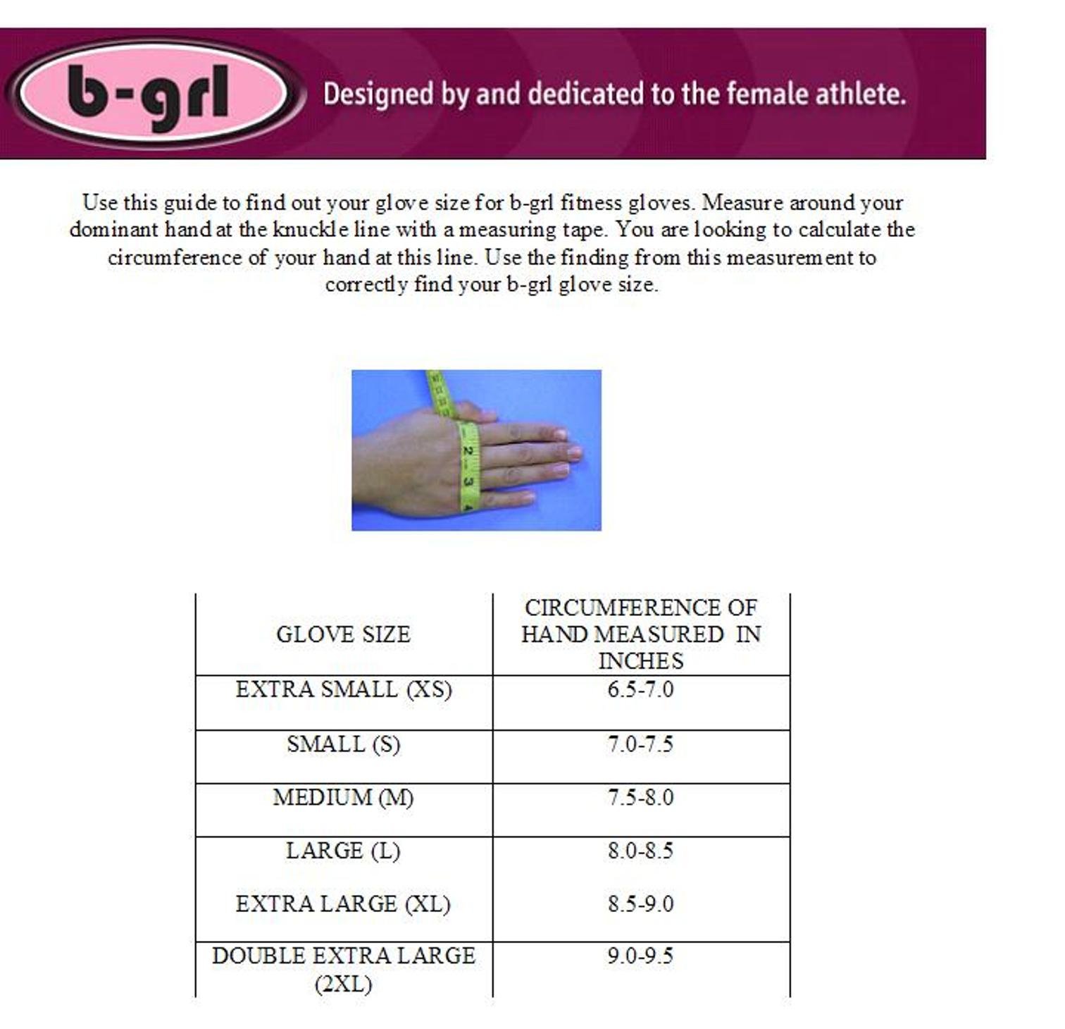 B-GRL Women's Just4Me Fitness Gloves - Non-Slip Workout Gloves for Weightlifting, Gym & Cross Training - Perfect for Yoga, Cycling & Home Exercise