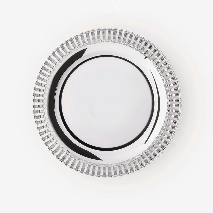 Alessi Round Basket Bowl - Elegant Stainless Steel Serving Bowl for Fruit, Salad & Decor | Perfect for Dining, Entertaining & Kitchen Display