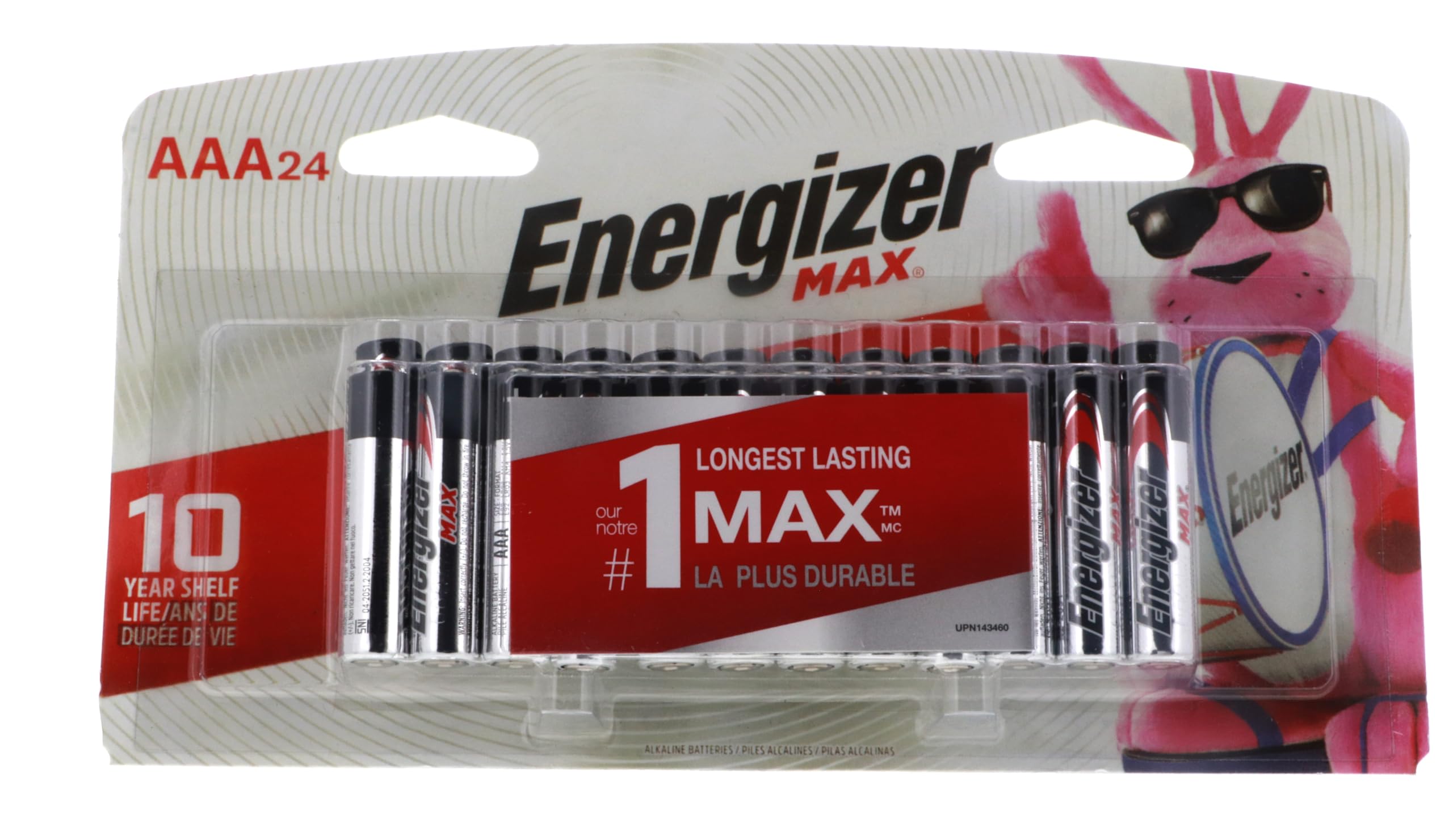 Energizer Max Performance Alkaline AAA Batteries (24-Pack) - Long-Lasting Power for Toys, Flashlights, Remote Controls & Electronics