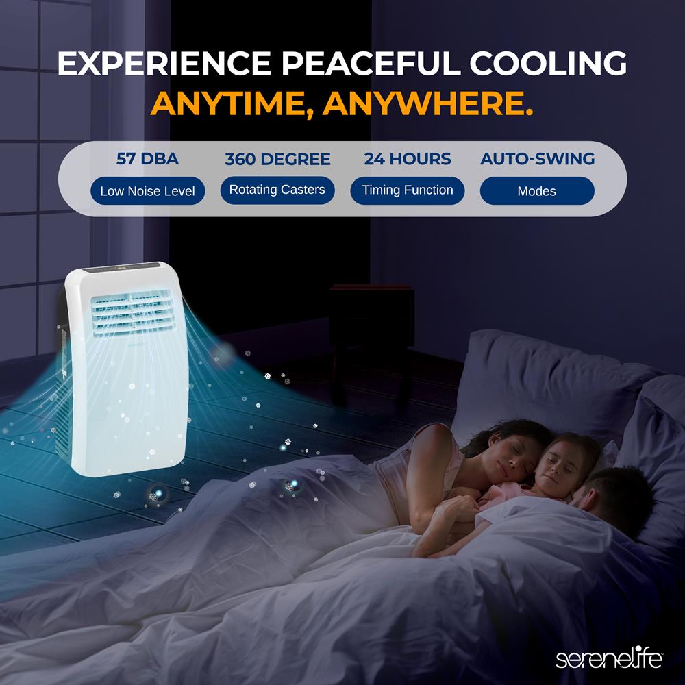 Portable Air Conditioner for Small Rooms - Compact, Energy Efficient & Easy to Install - Perfect for Bedrooms, Offices & Dorm Rooms