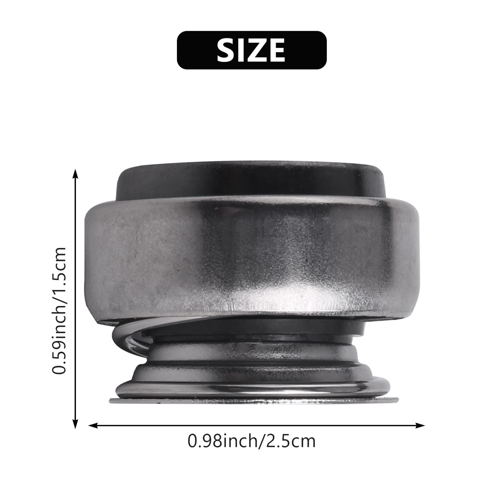 Tiger007 12mm Rubber Helical Spring for Mechanical Seal Pump Replacement - Durable Buna-N O-Ring Seal for Industrial, Marine, and Automotive Applications