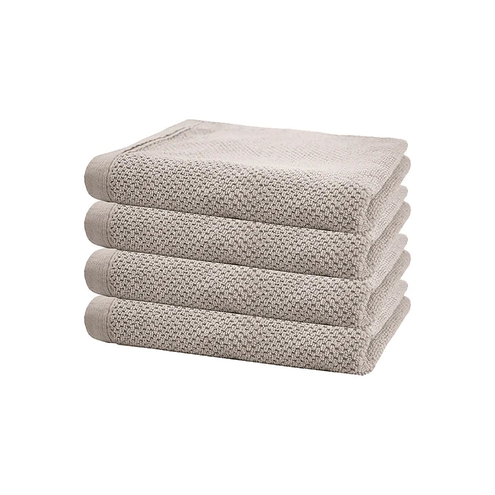 Angove PEBBLE Hand Towels 4 Pack - Super Soft & Absorbent Cotton Bath Towels for Kitchen, Bathroom & Gym - Quick Dry & Durable by Bambury
