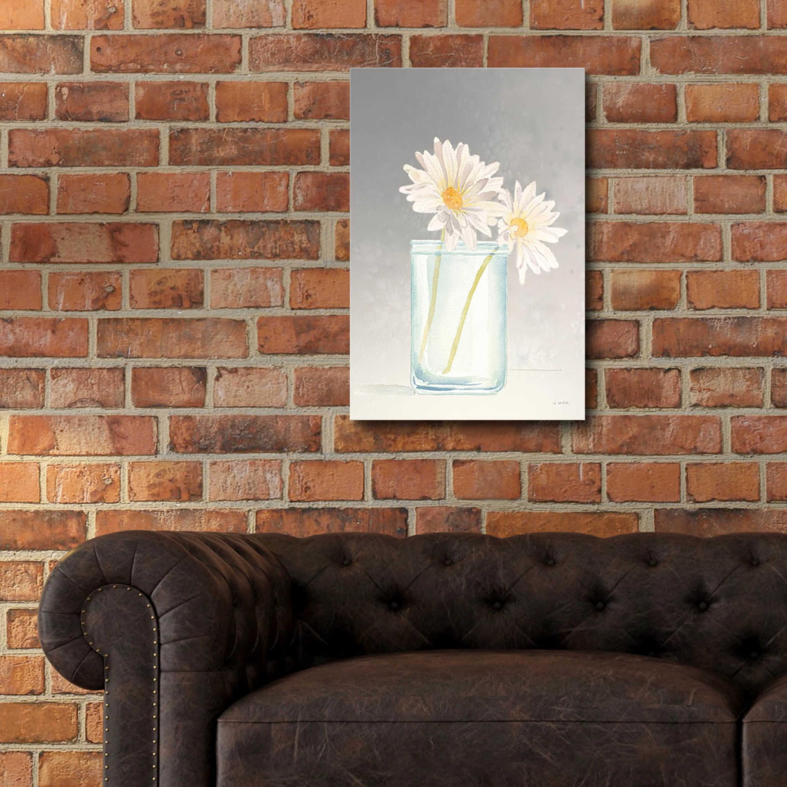 Tranquil Blossoms IV Acrylic Glass Wall Art by James Wiens - 16x24 Inches Modern Floral Painting for Living Room, Bedroom & Office Decor