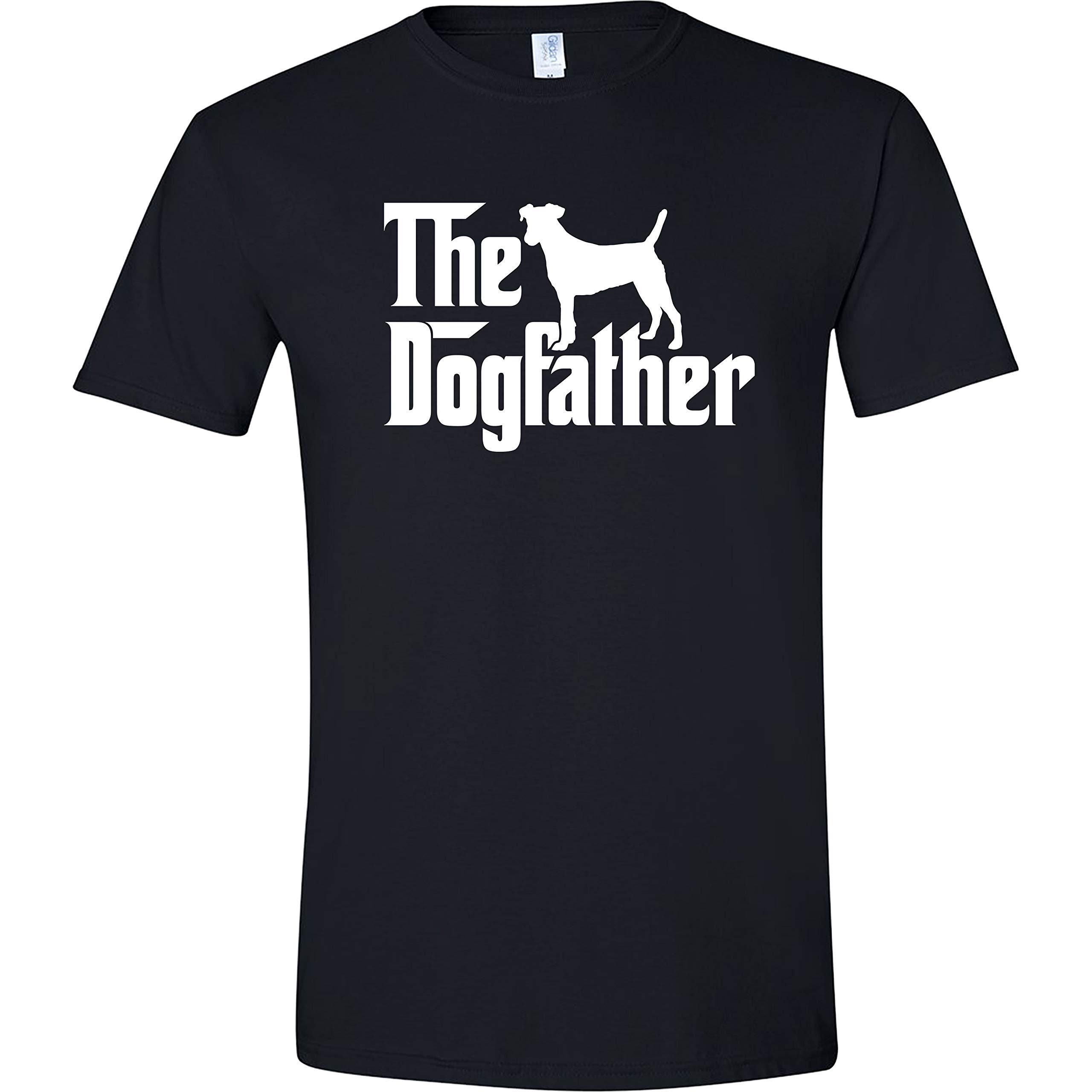 The Dogfather Jack Russell Terrier Graphic Men's T-Shirt - Funny Dog Lover Gift for Pet Owners, Casual Wear & Dog Park Outings
